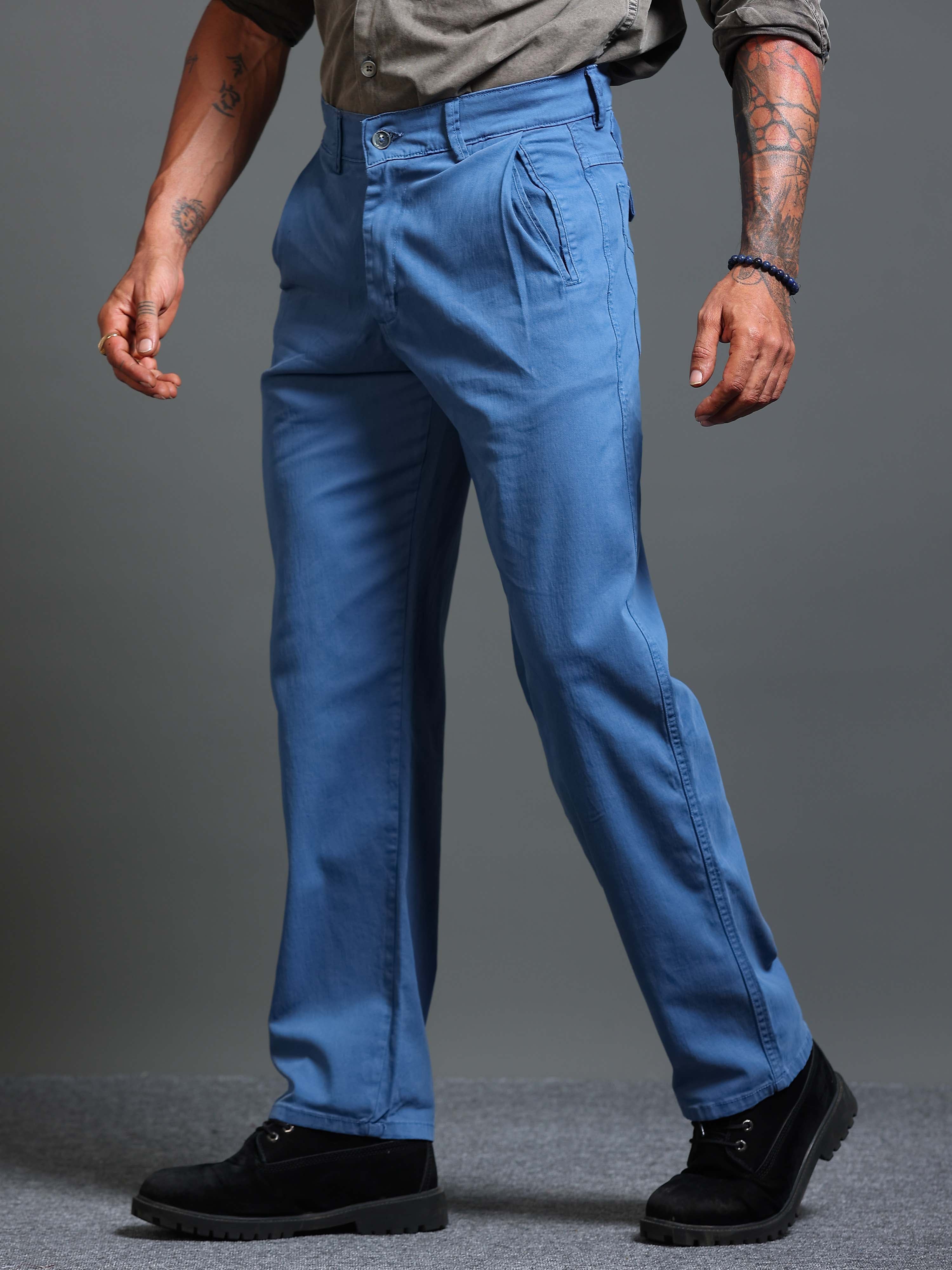 Suave Relaxed Trouser In Blue