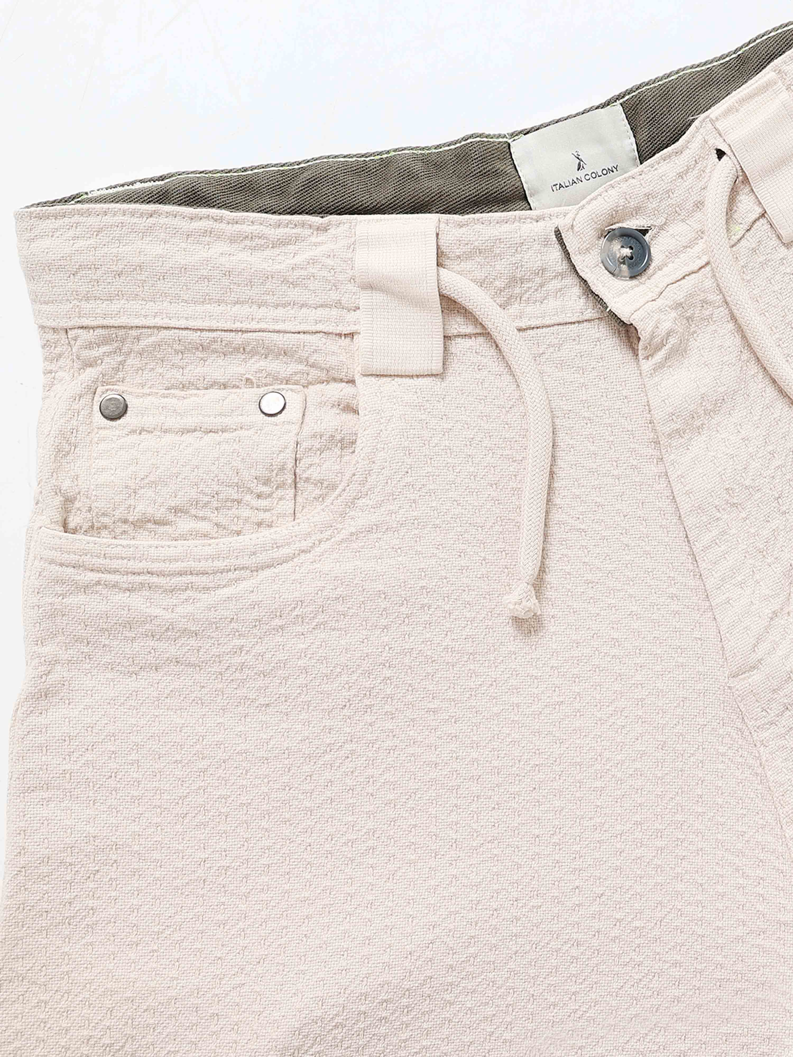 Weavon Relaxed Trouser In Cream