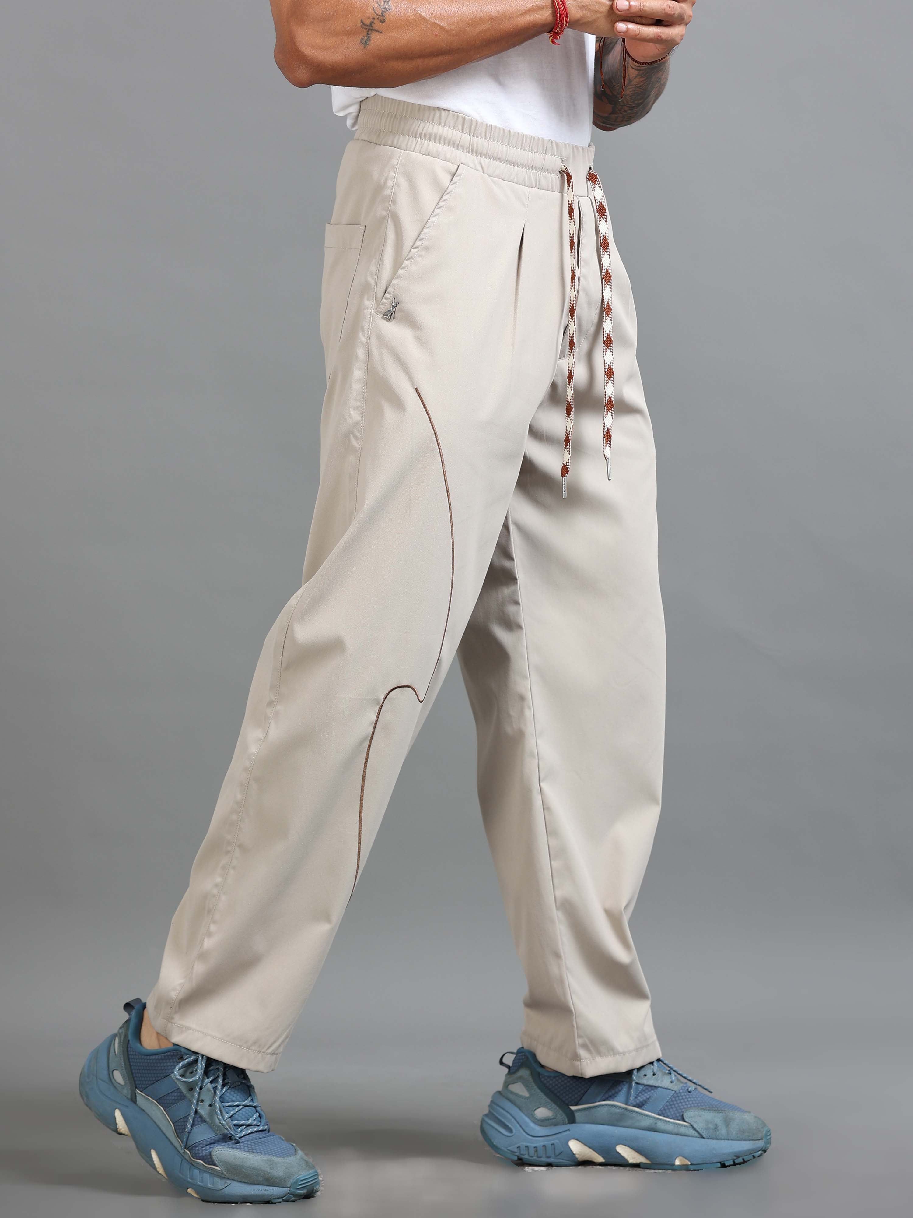 Flowstate Relaxed Trouser In Cream