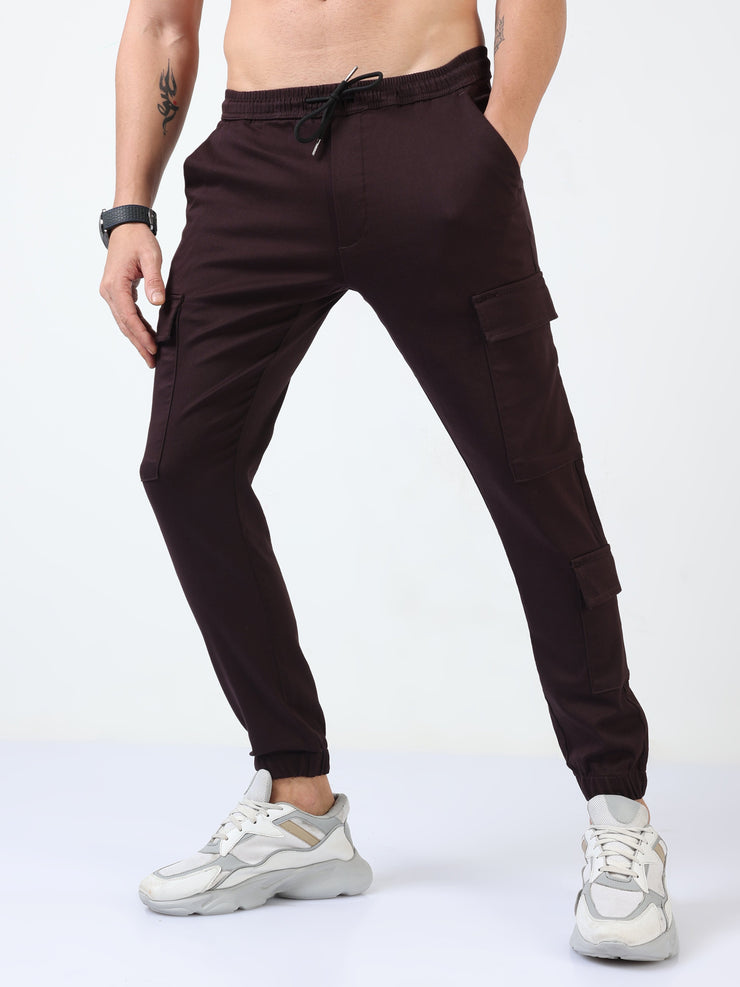Utility Stretch Coffee Brown Jogger