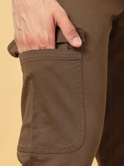 Basic Brown Slim Fit Cargo
