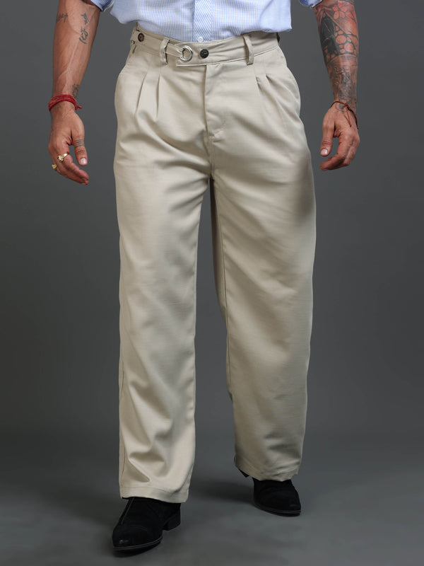Riviera Relaxed Trouser In Beige