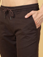 Basic Dark Brown Slim Fit Jogger