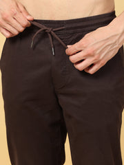Basic Dark Brown Slim Fit Jogger