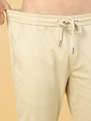 Basic Beige Slim Fit Jogger
