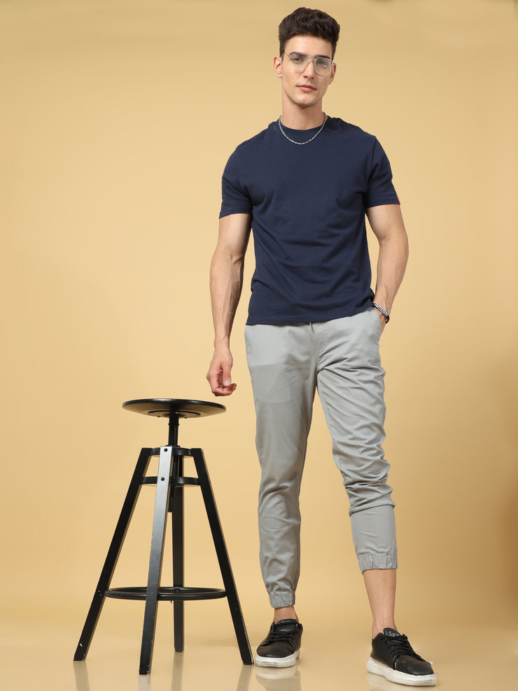 Basic Light Grey Slim Fit Jogger