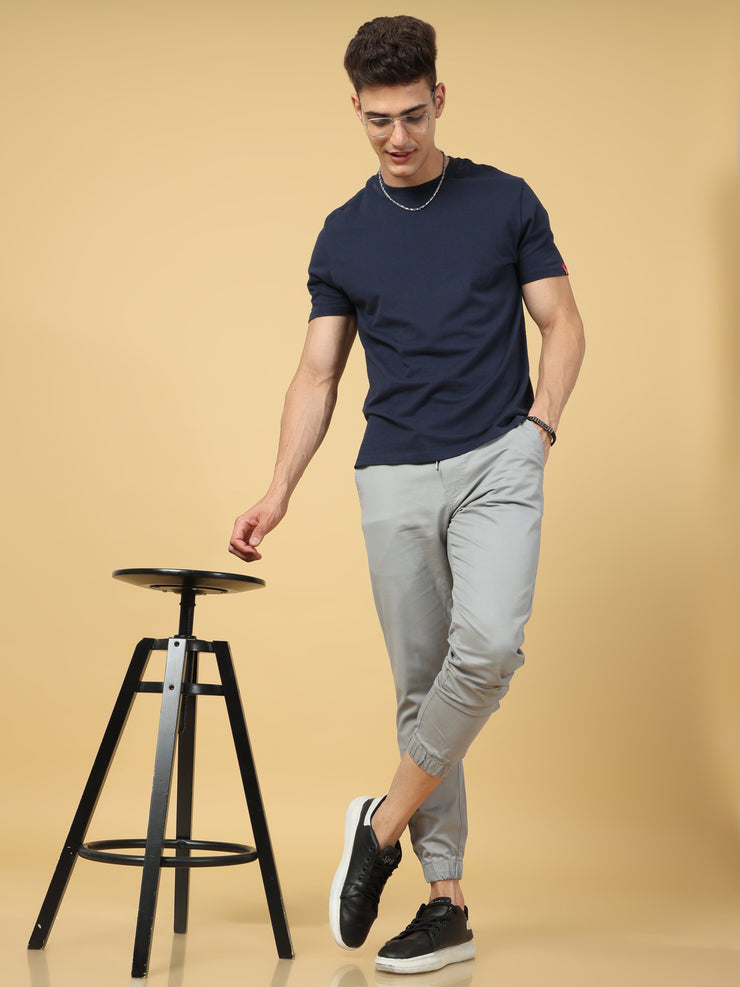 Basic Light Grey Slim Fit Jogger