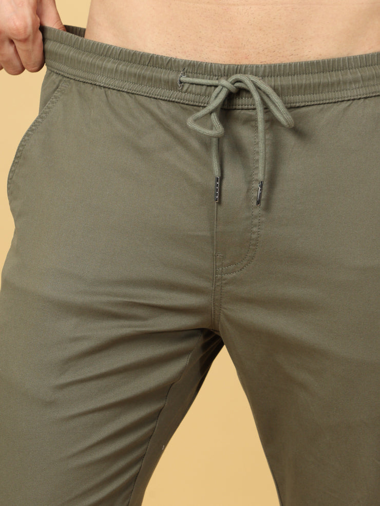 Basic Olive Slim Fit Jogger