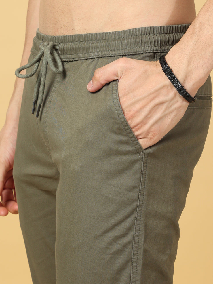 Basic Olive Slim Fit Jogger