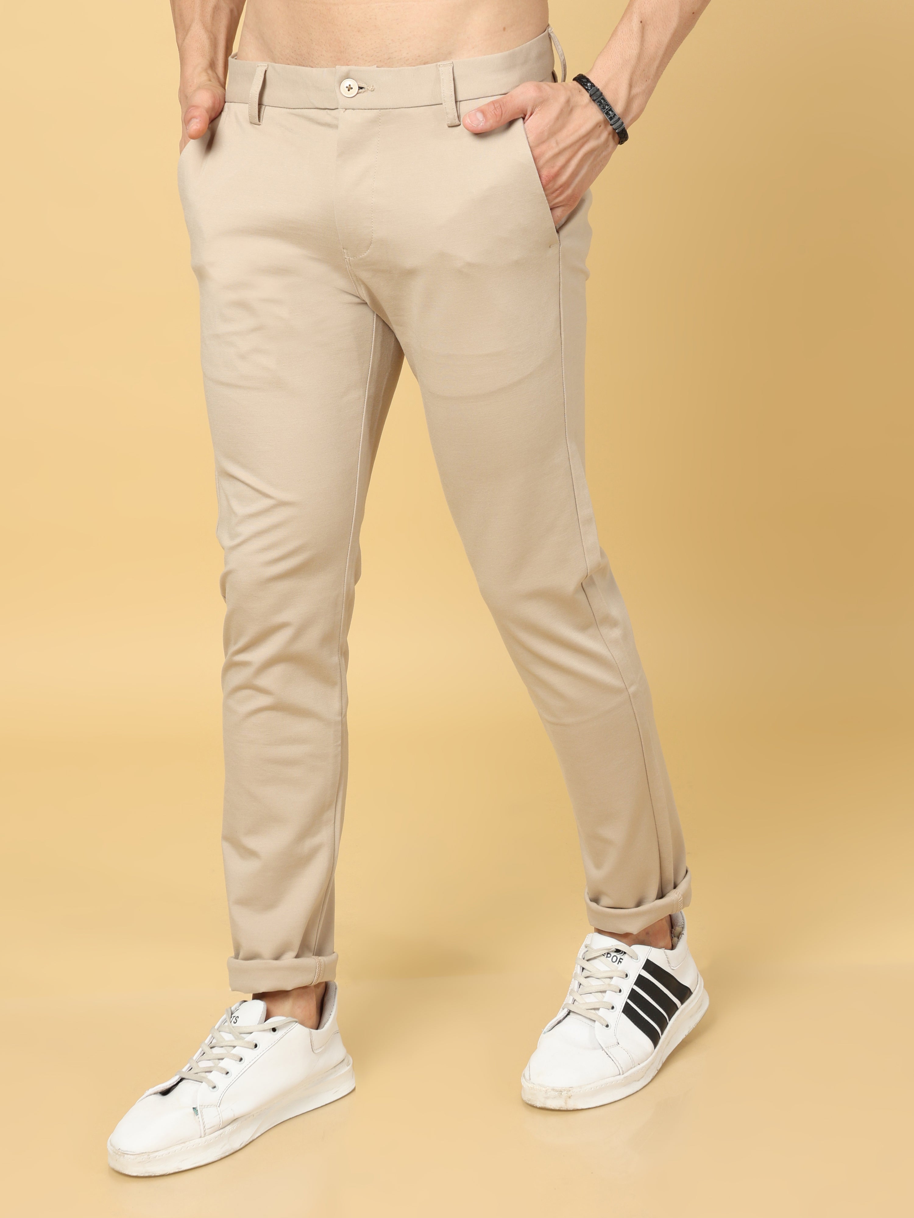 Super Stretch Beige Trouser