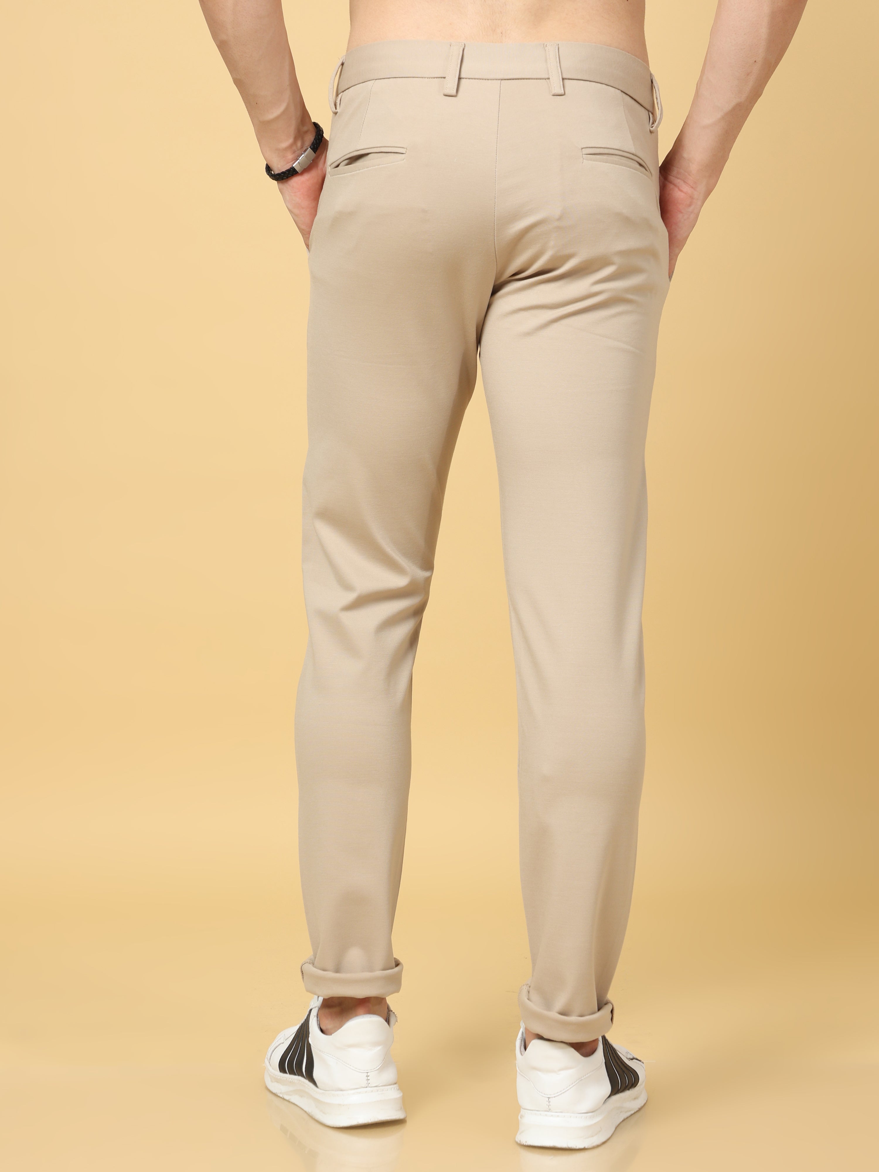 Mens Stretch Skinny Slim Fit Pants Wedding Business Work Formal Trousers  Solid | eBay