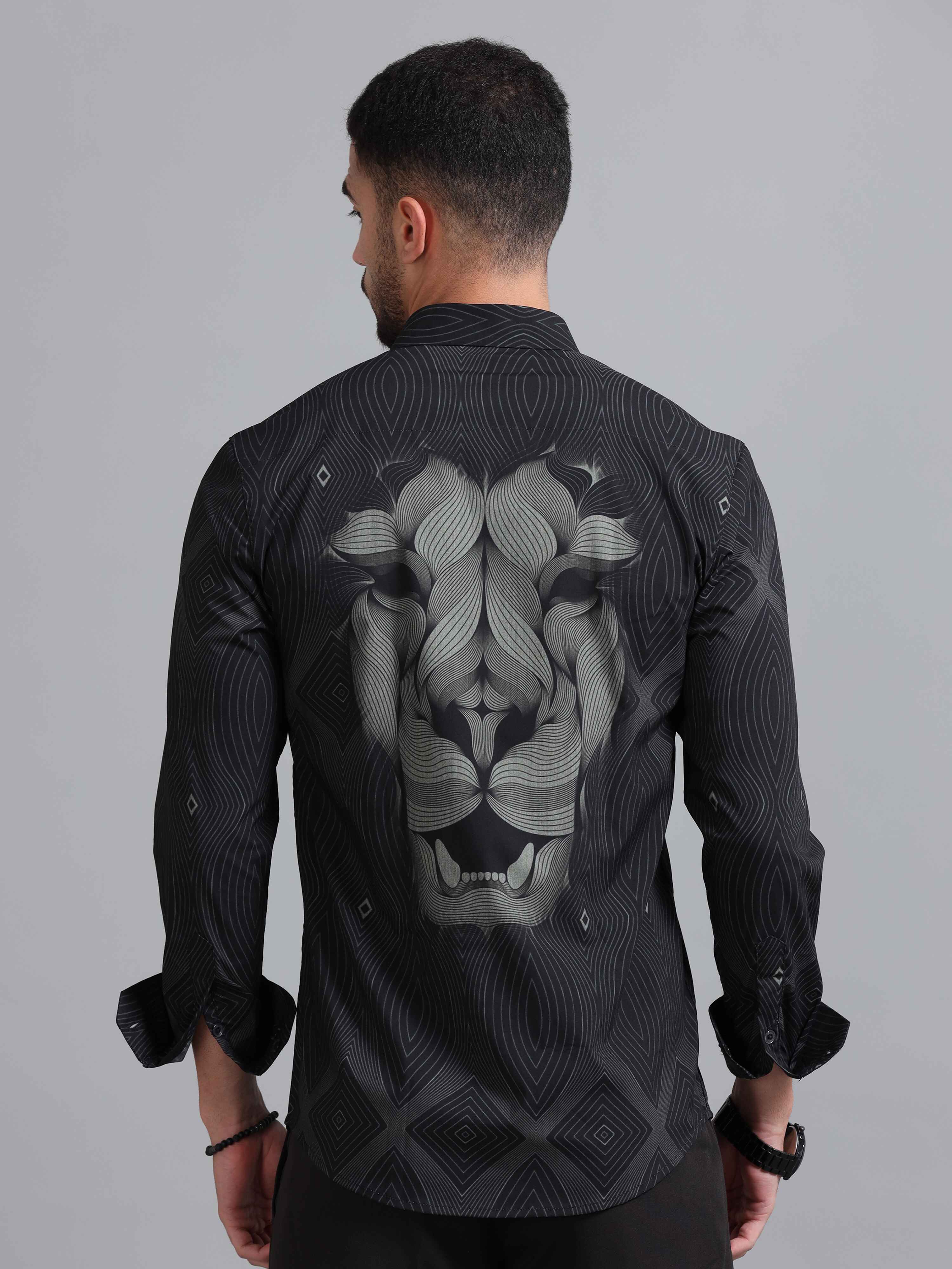 Lion Roar Printed Shirt for Men