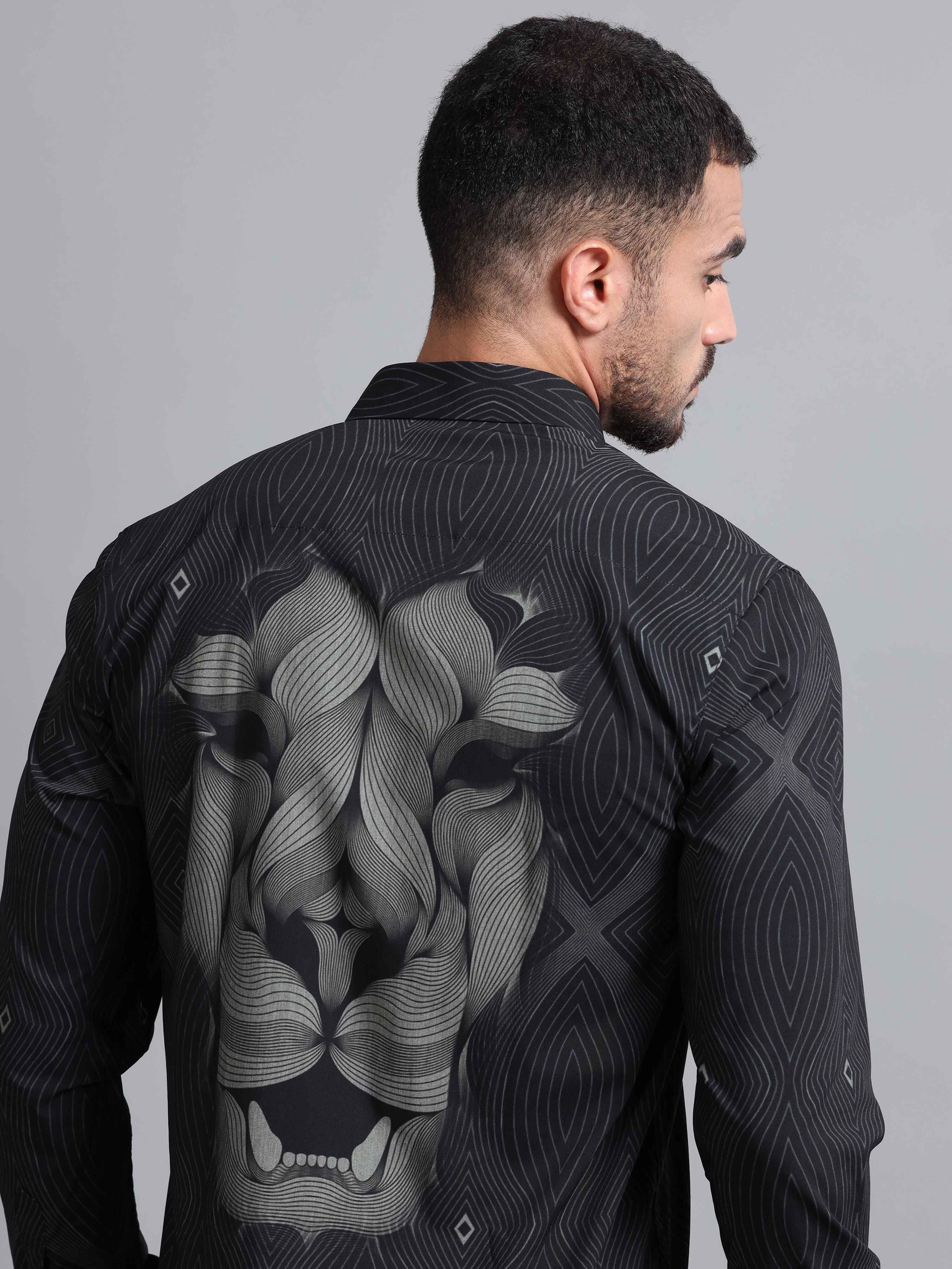 Lion Roar Printed Shirt for Men