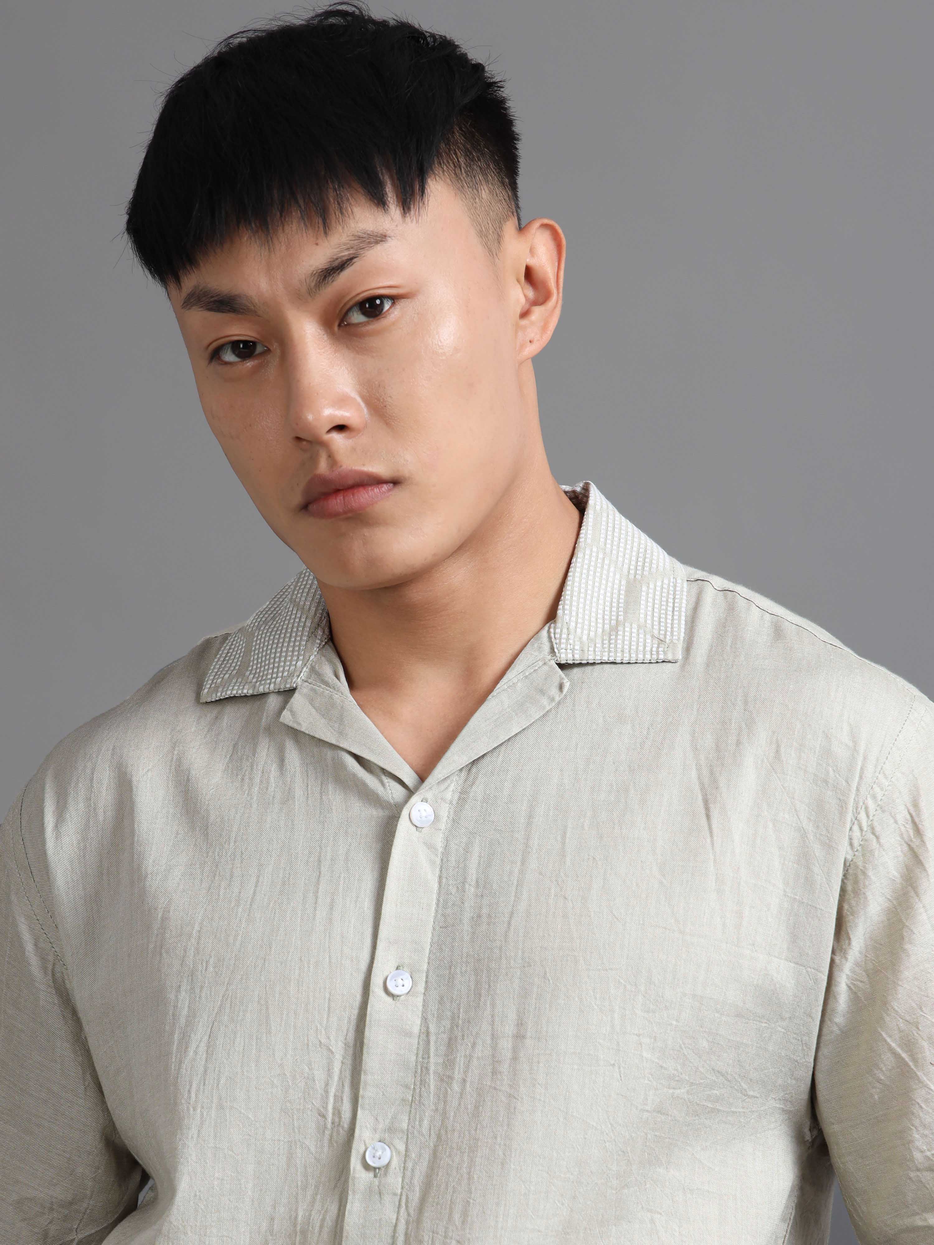 Honeycomb Haze Shirt In Green