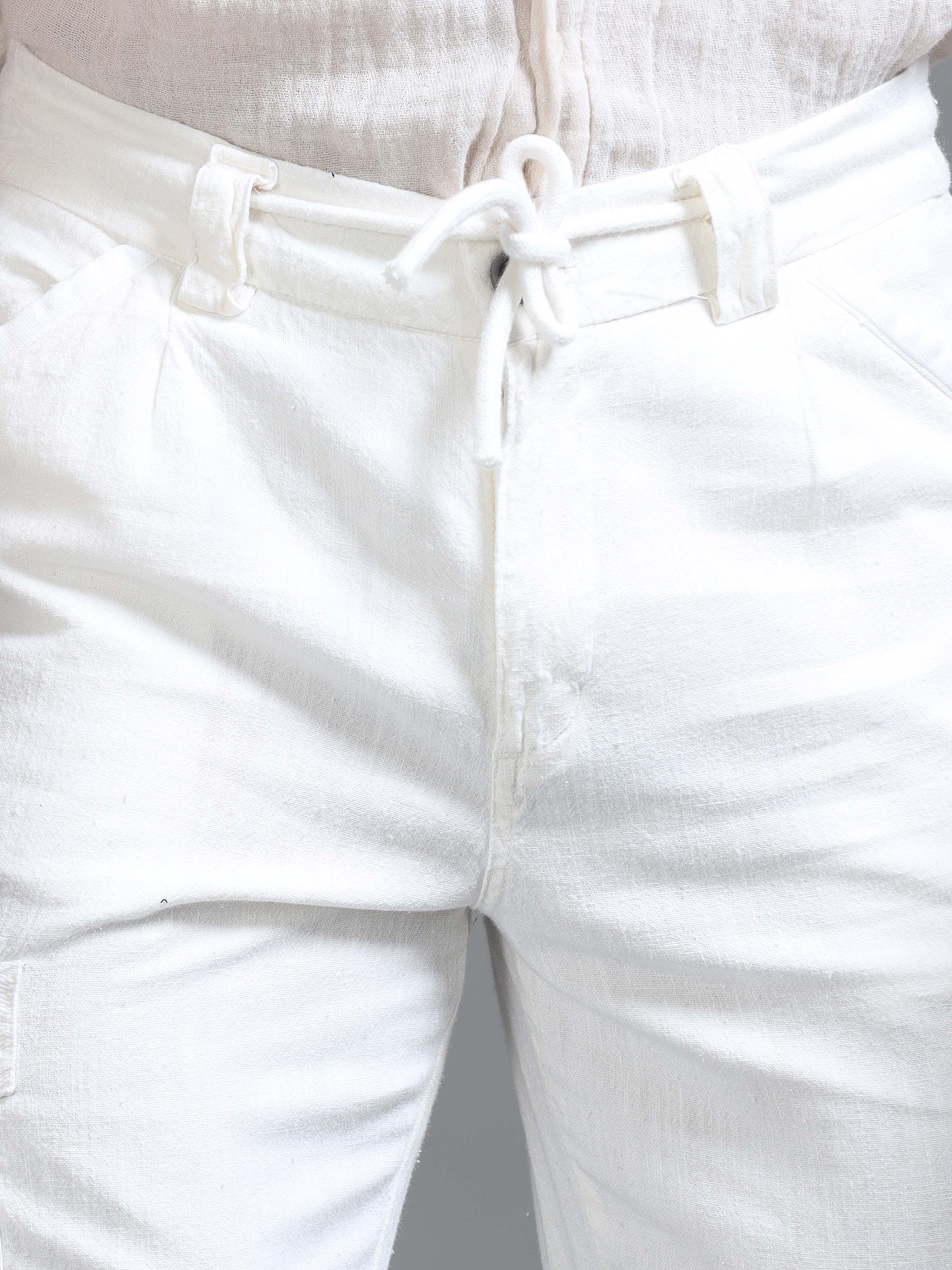 Portofino Linen Pant In White