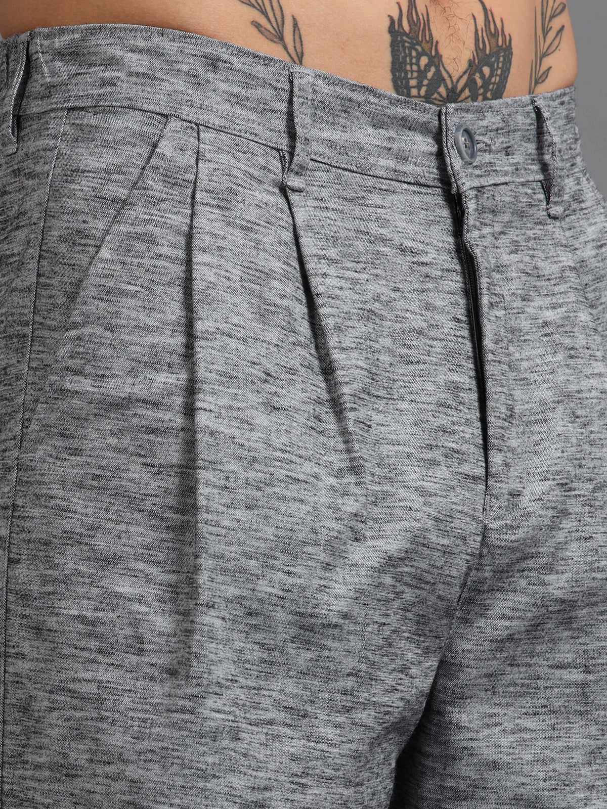 Versatile Pleated Trouser In Black