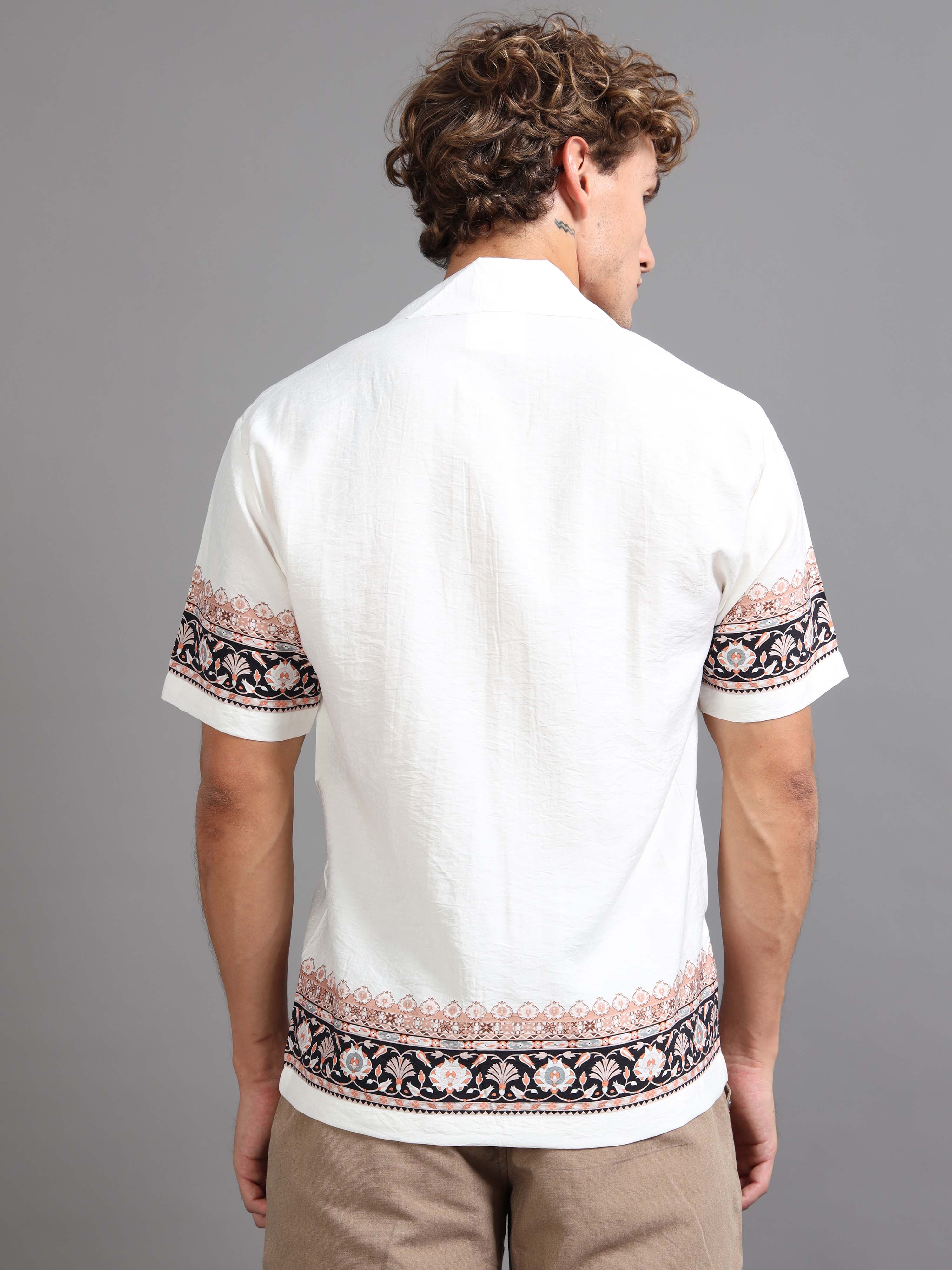 Florentine Frame Printed Shirt for Men