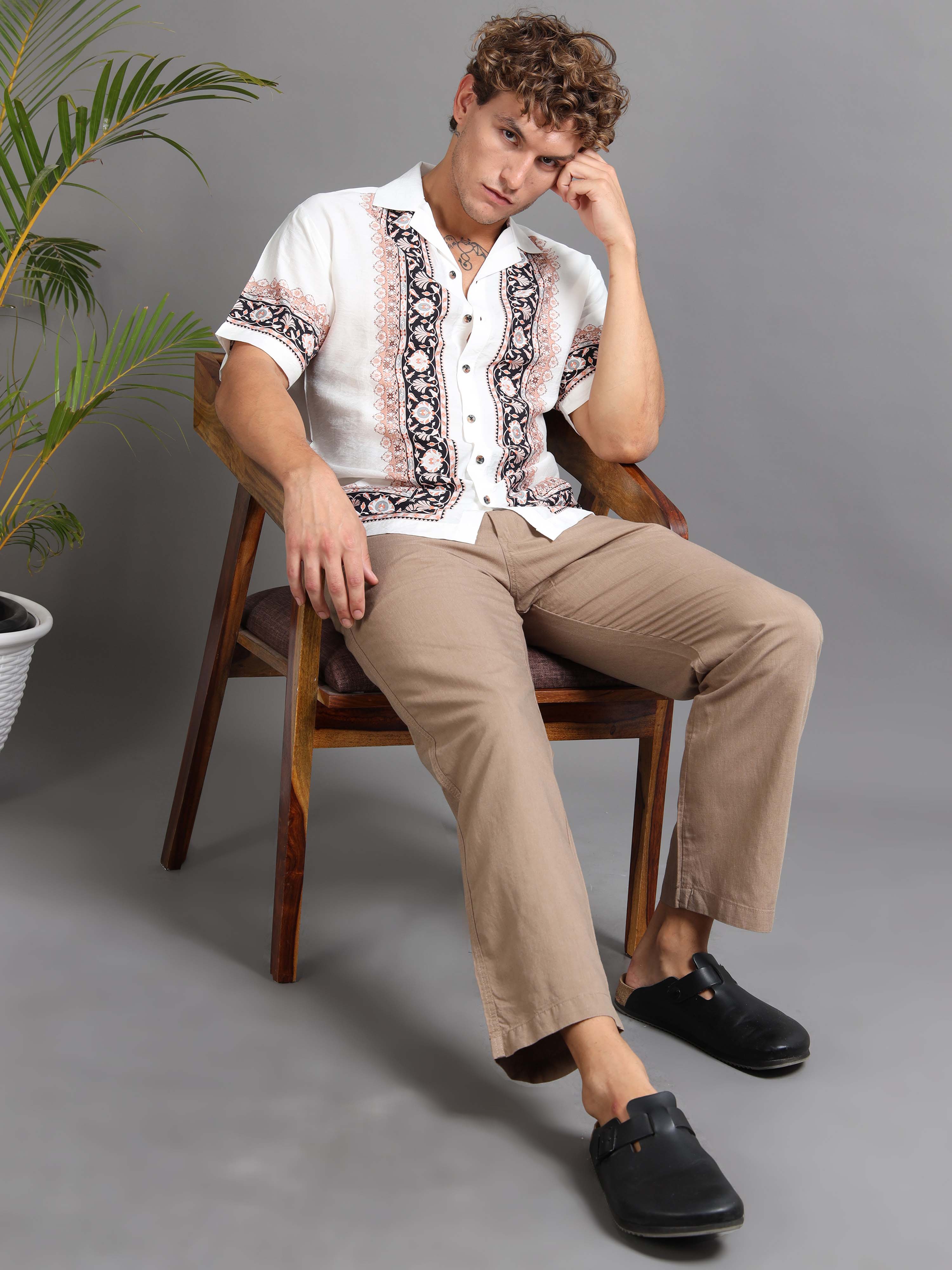 Florentine Frame Printed Shirt for Men