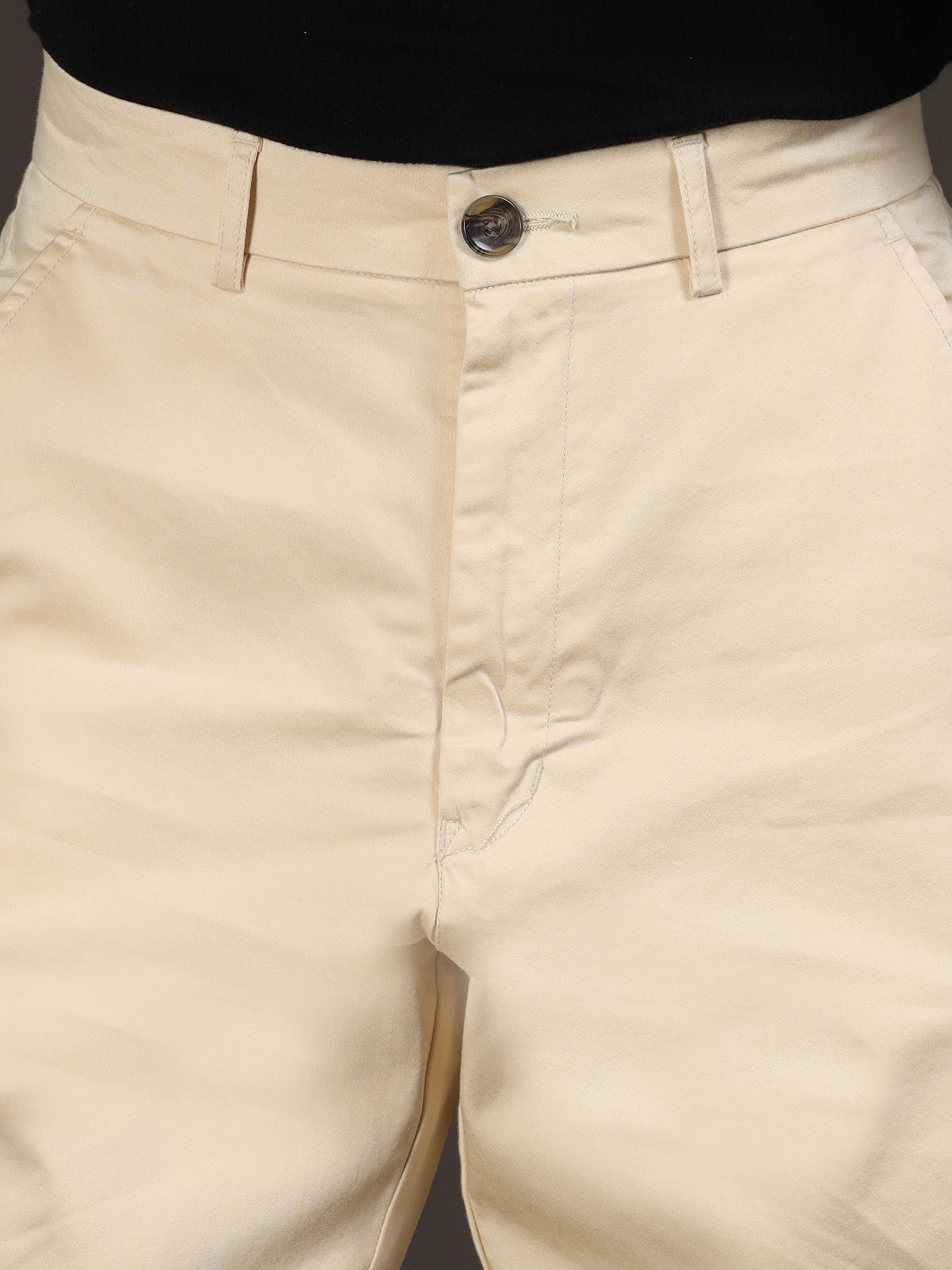 Relaxed Trouser For Men In Cream