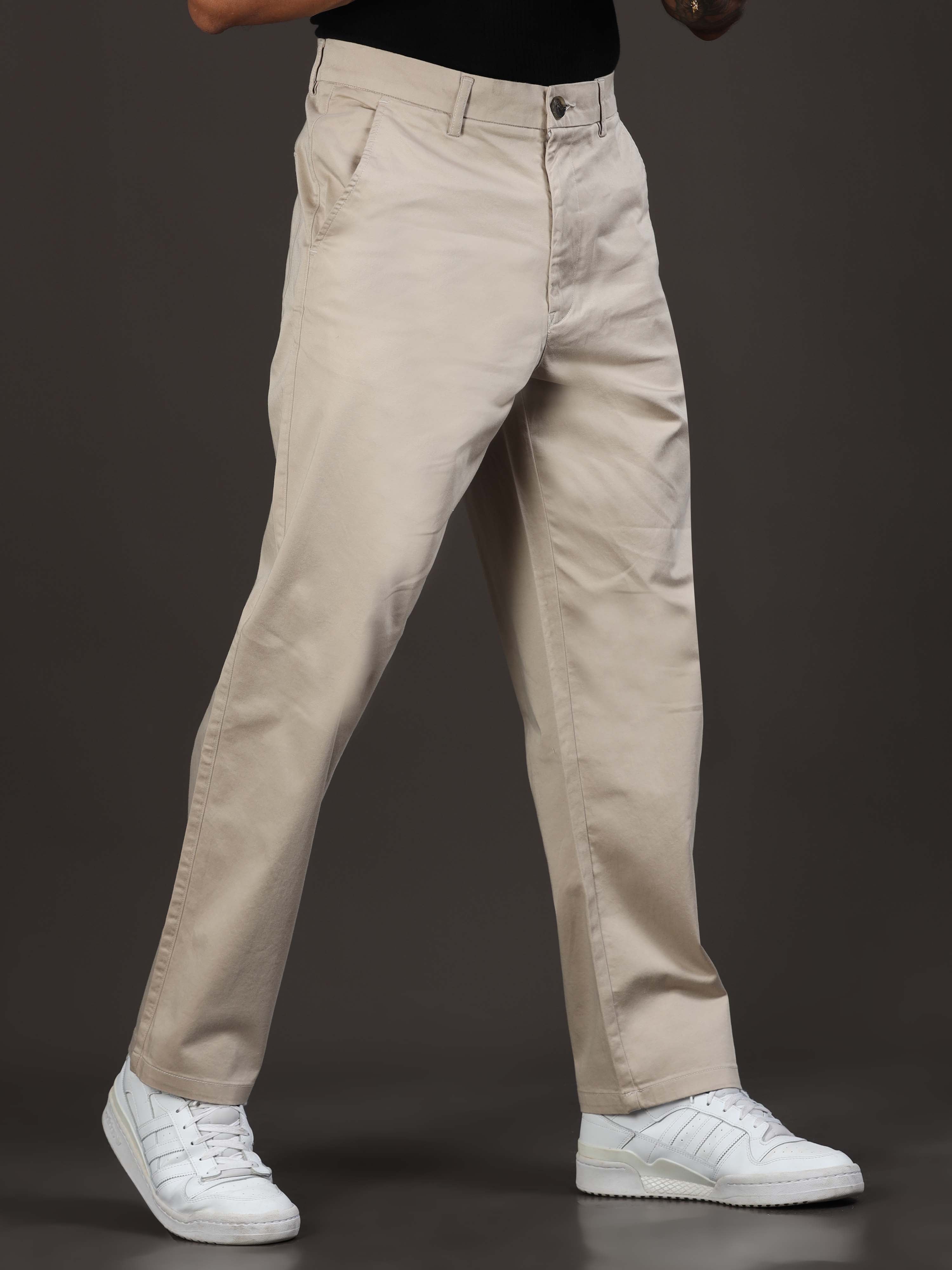 Relaxed Trouser for men In Beige