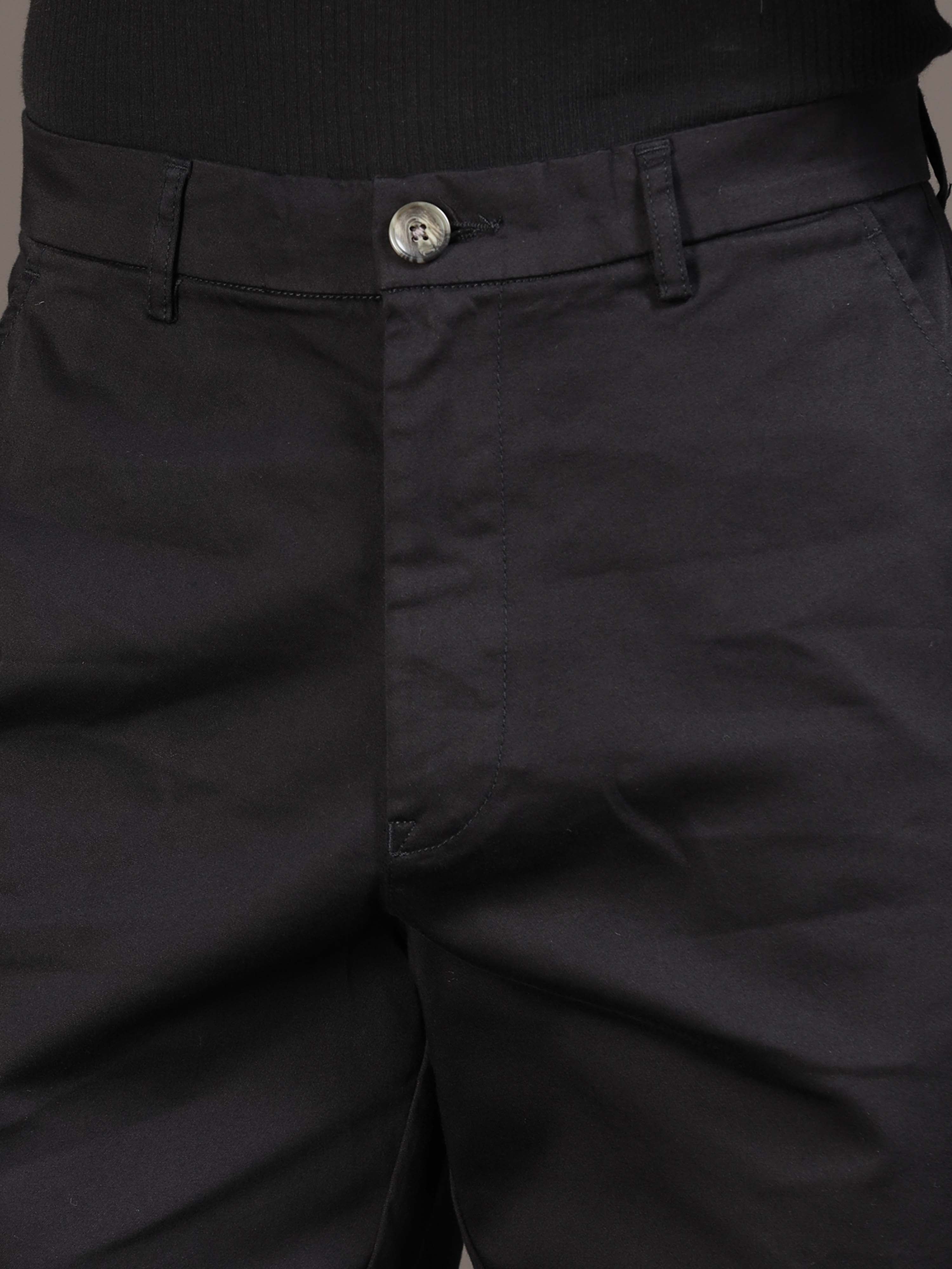 Relaxed Trouser In Black for Men