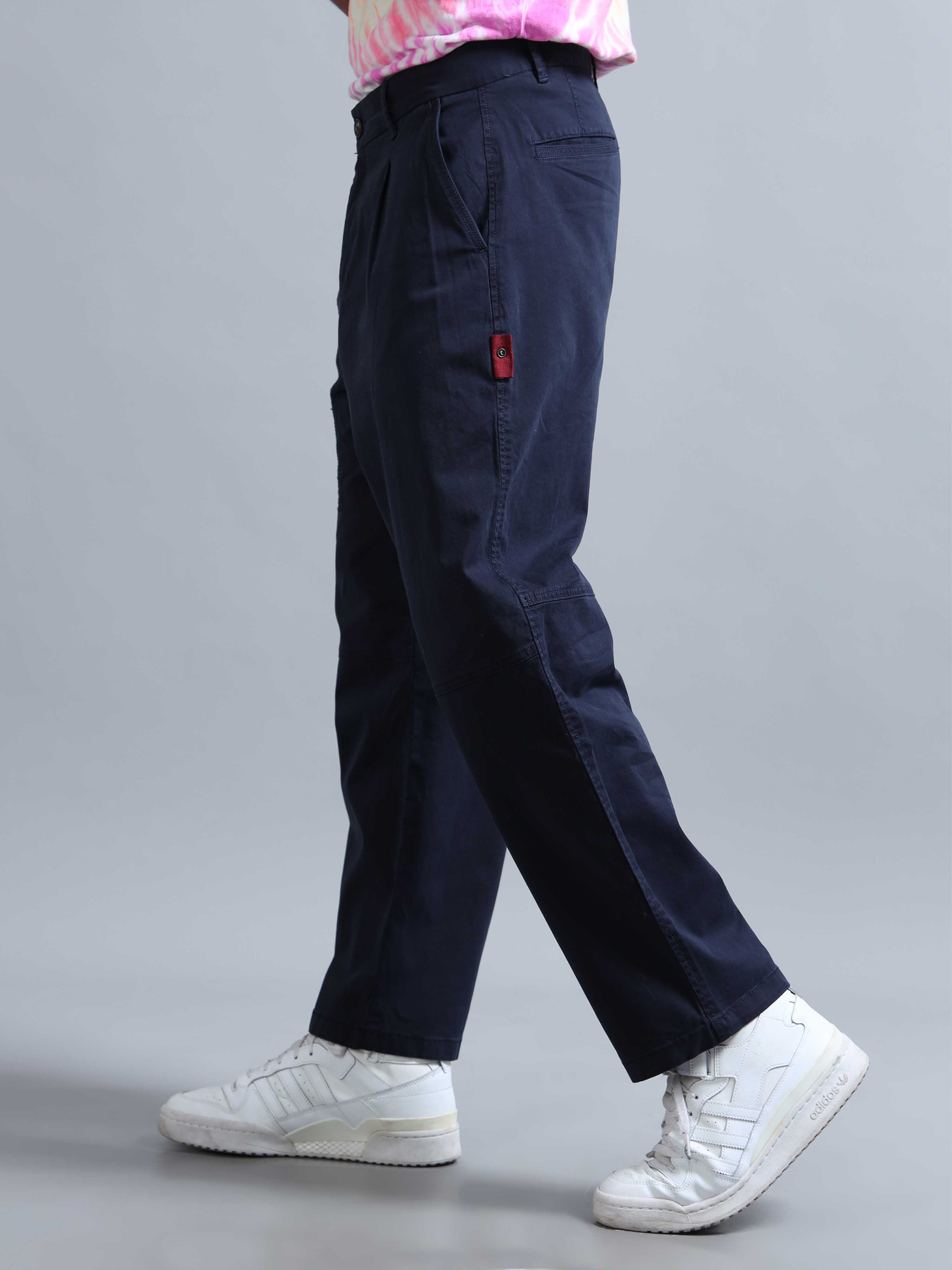 Battalion Embroidered Trouser In Navy