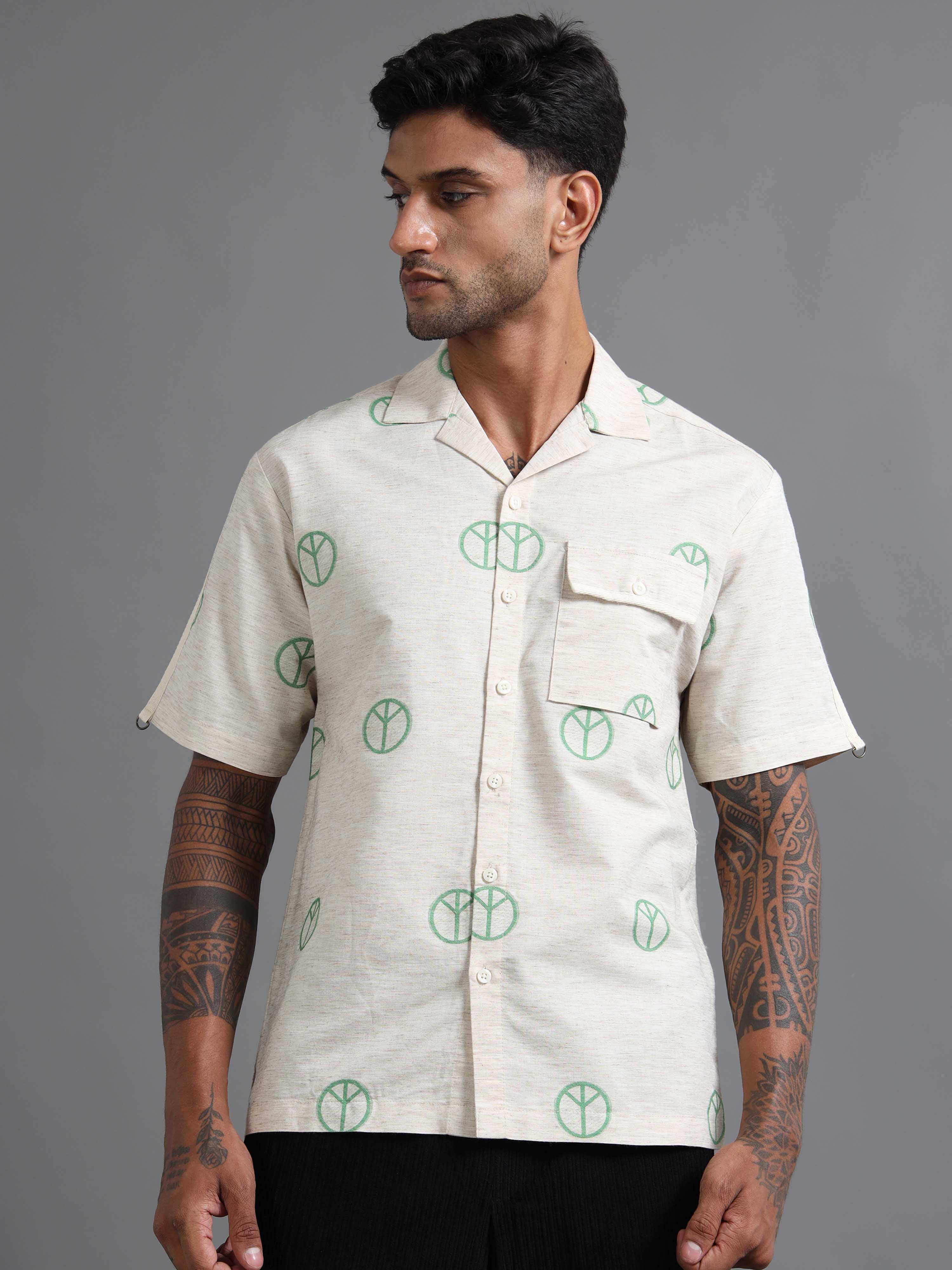 Ivory Pax Shirt In Green
