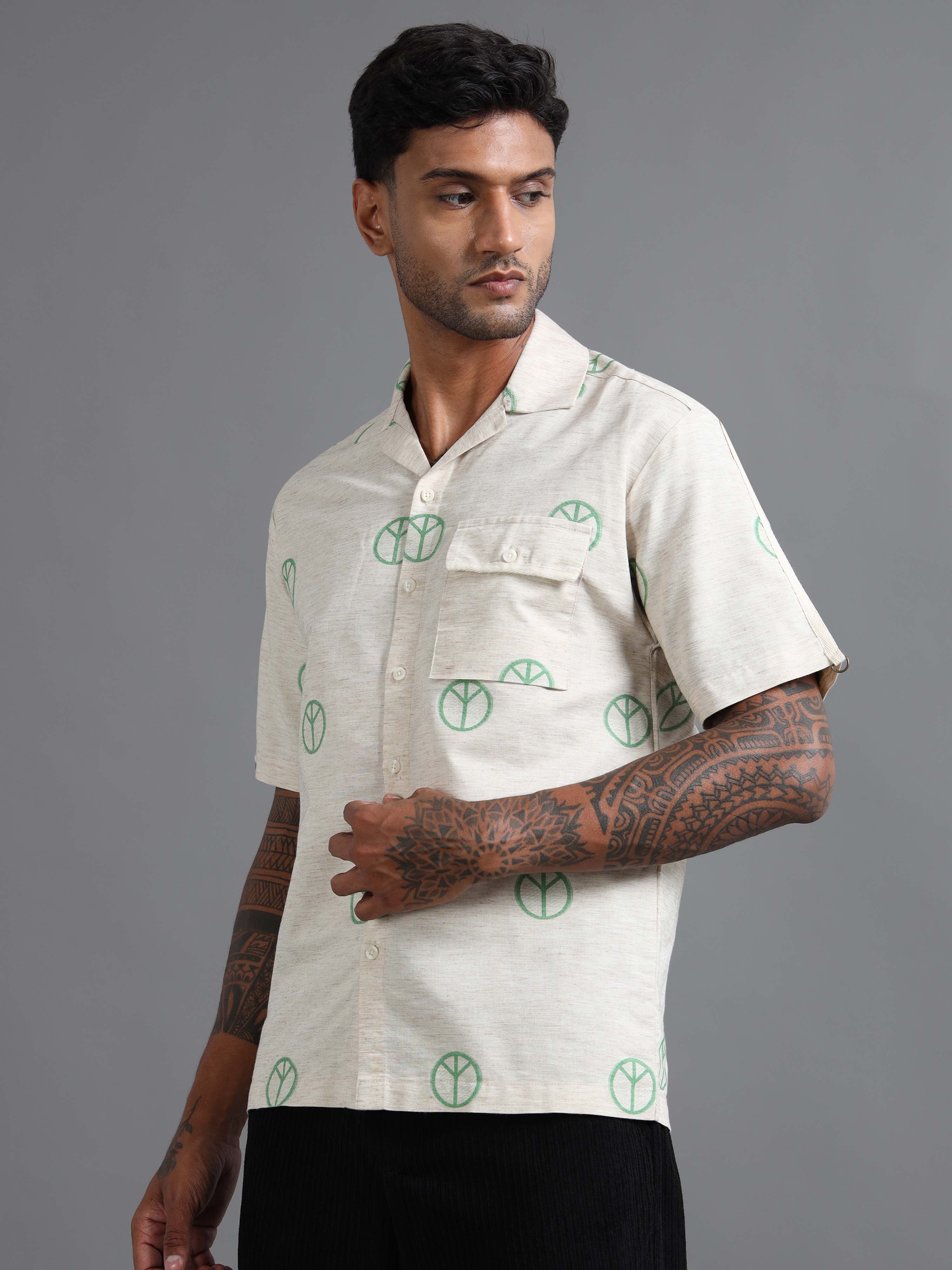 Ivory Pax Shirt In Green