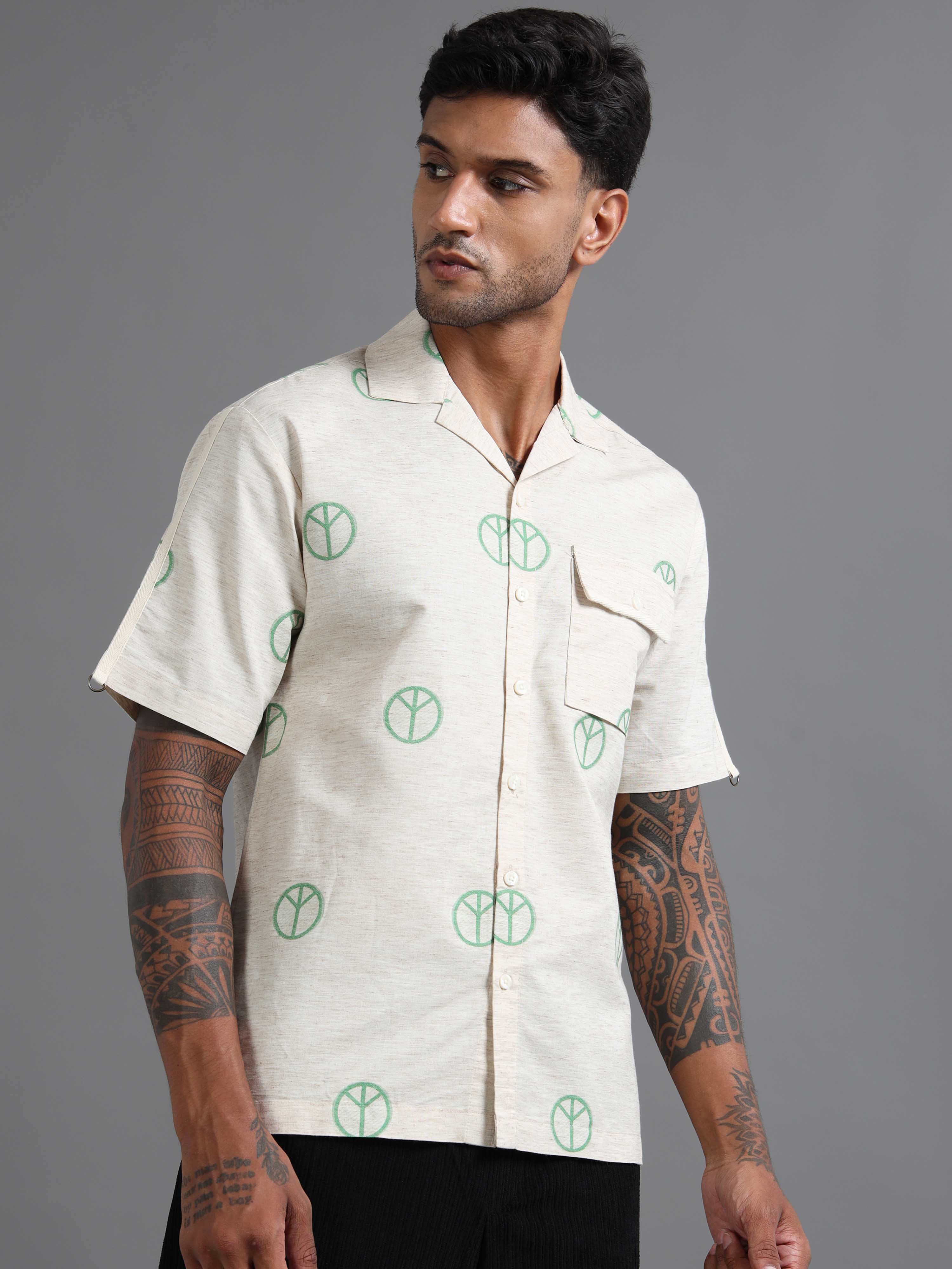 Ivory Pax Shirt In Green