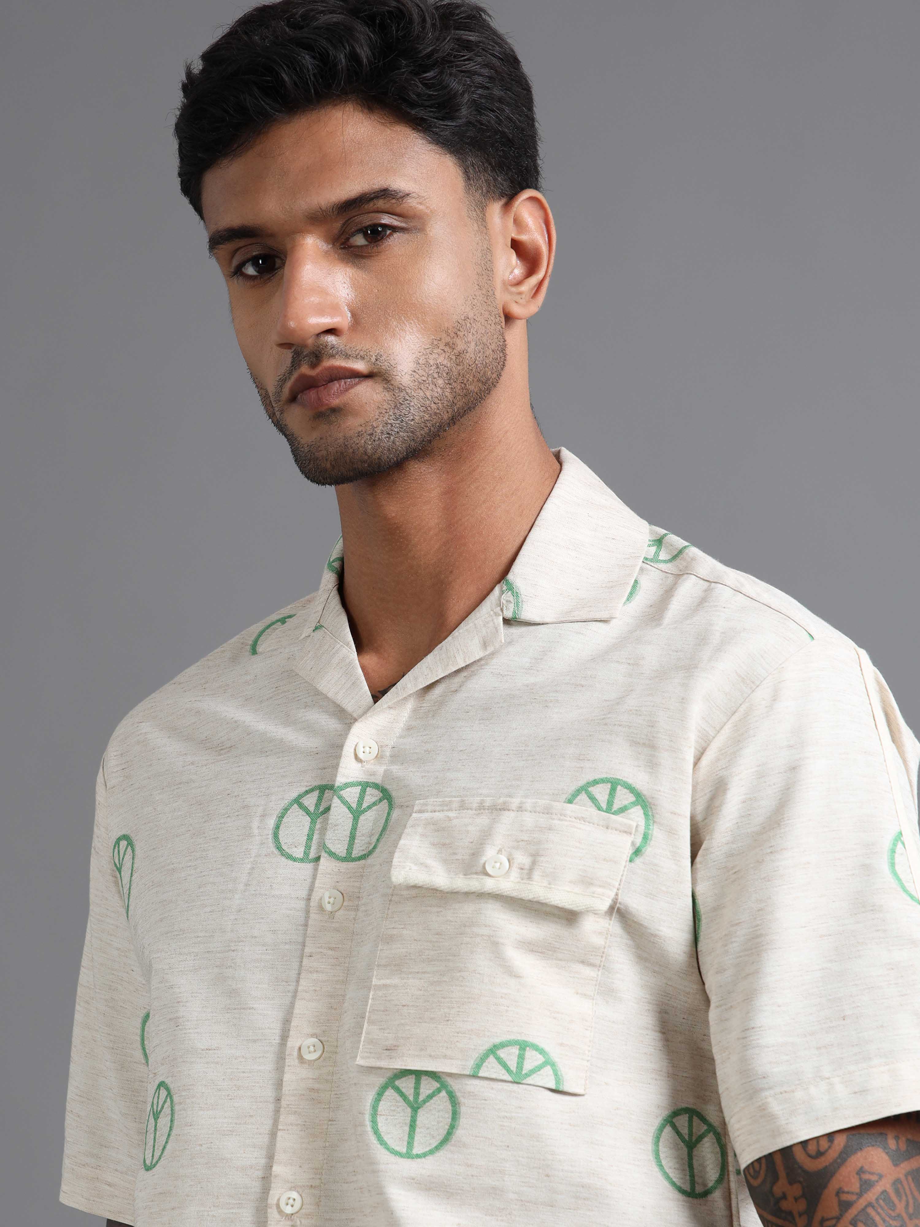 Ivory Pax Shirt In Green