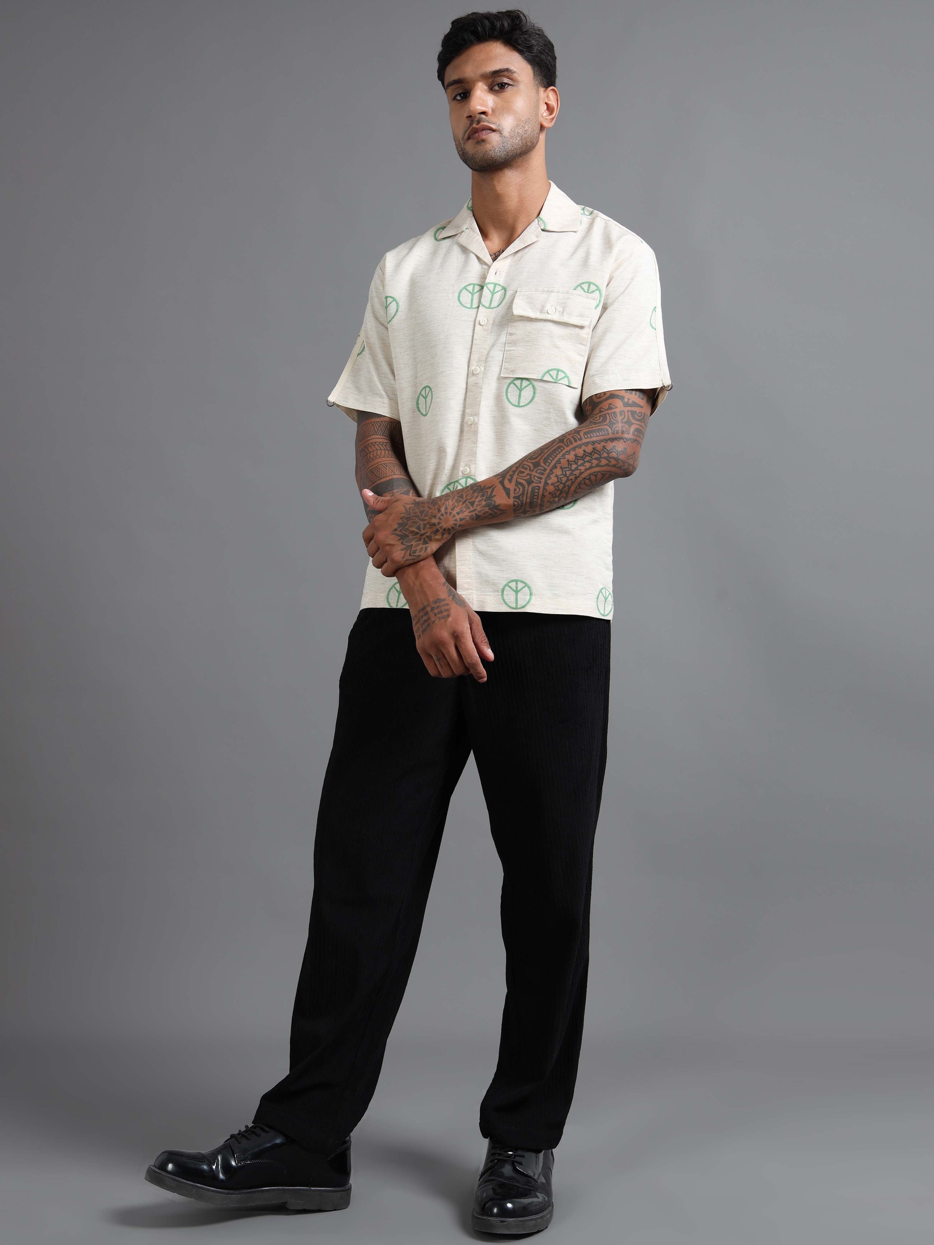 Ivory Pax Shirt In Green