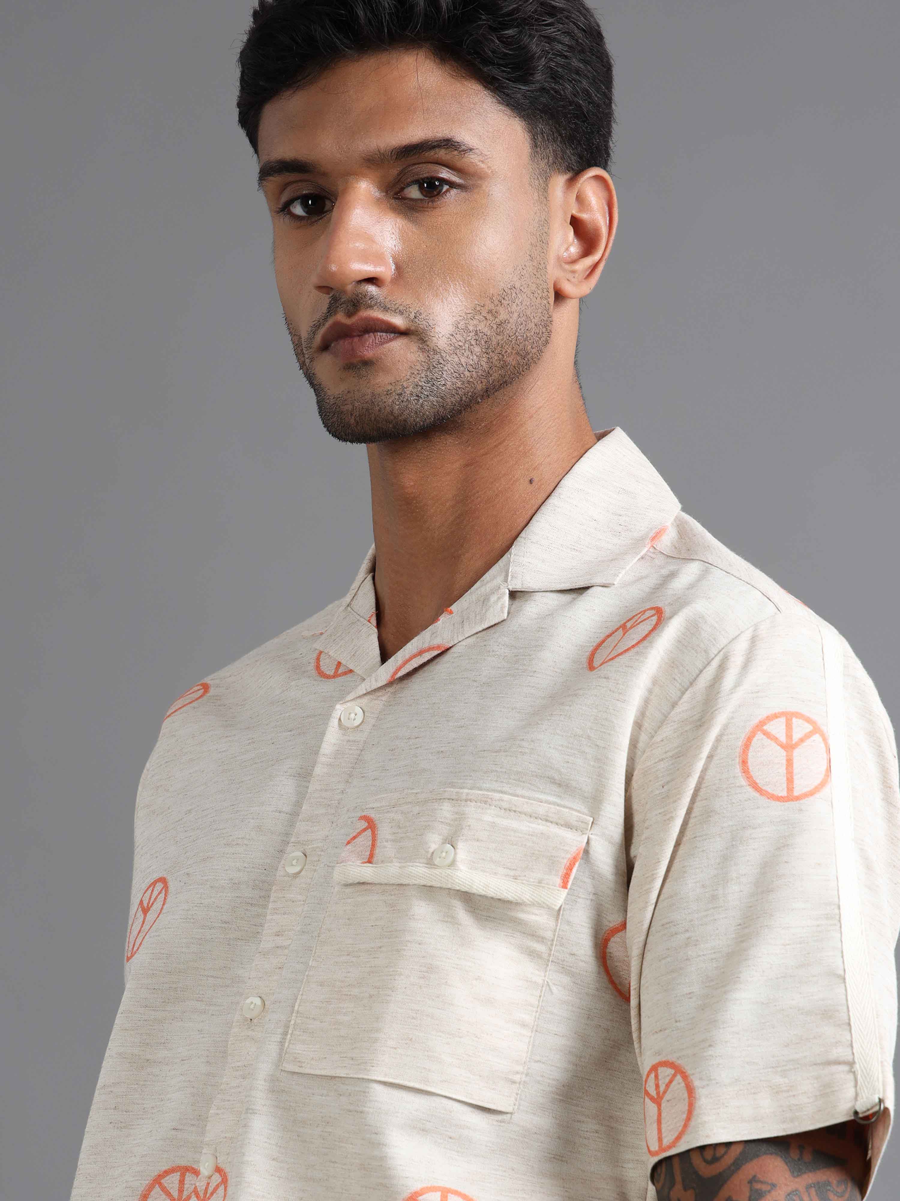 Ivory Pax Shirt In Orange
