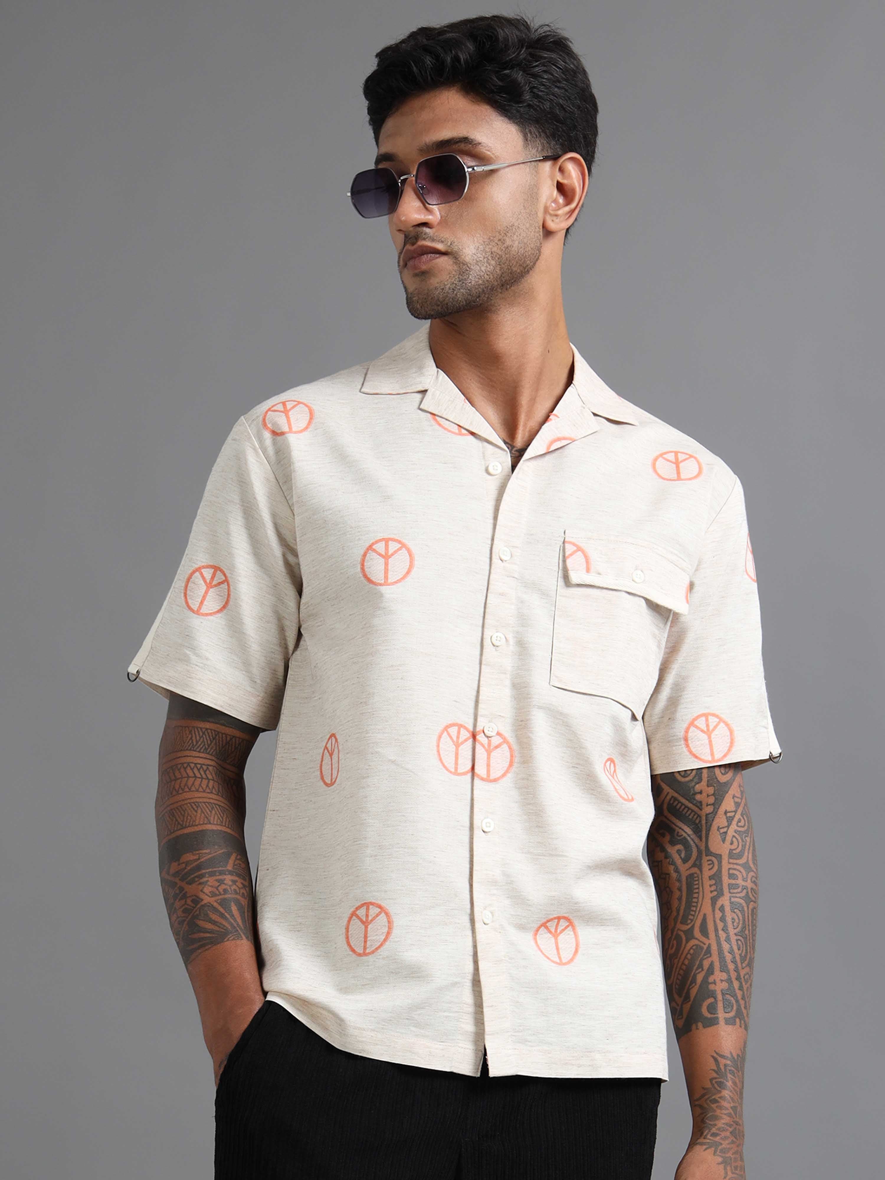 Ivory Pax Shirt In Orange