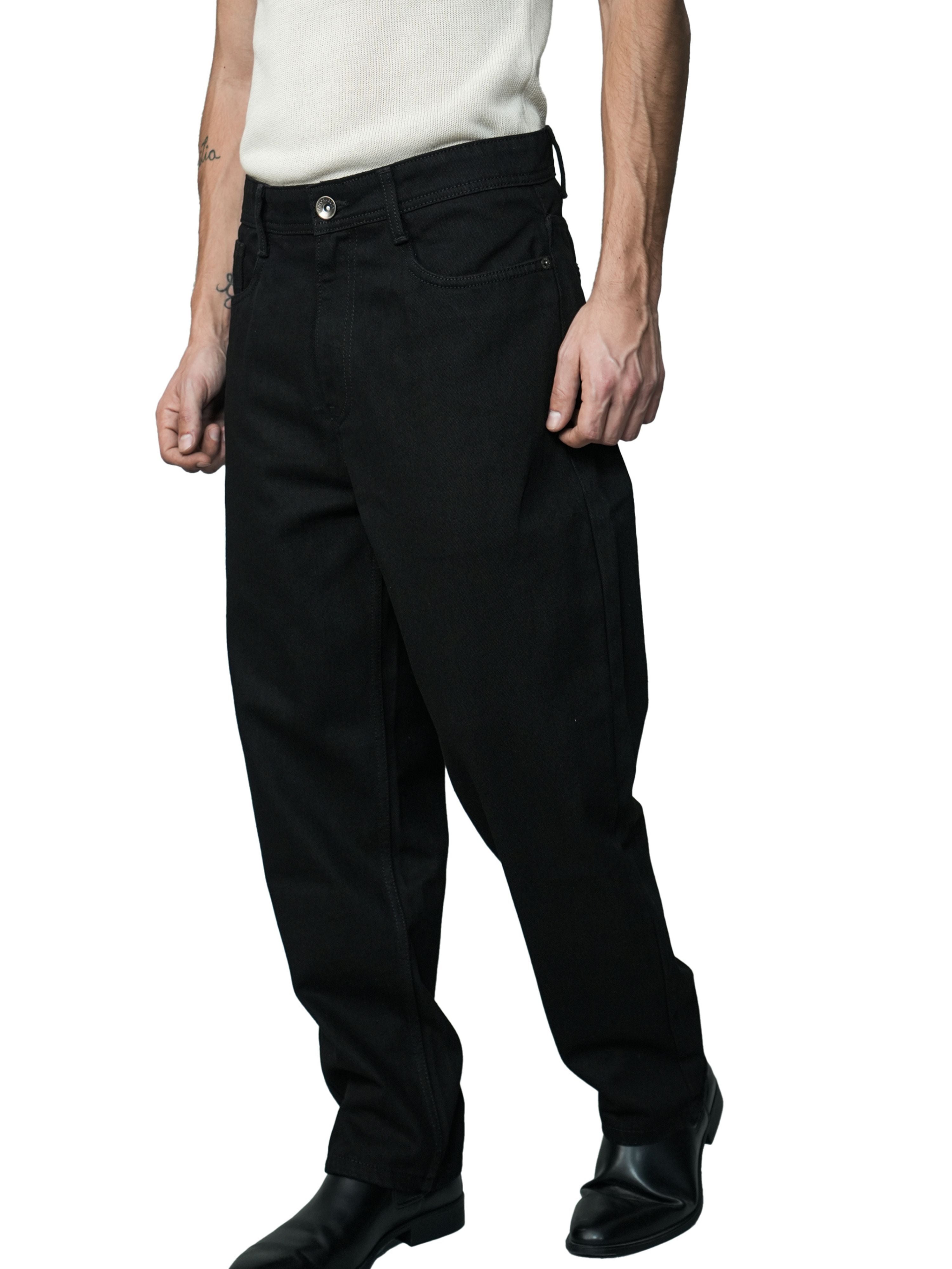 Black Edge Relaxed Denims