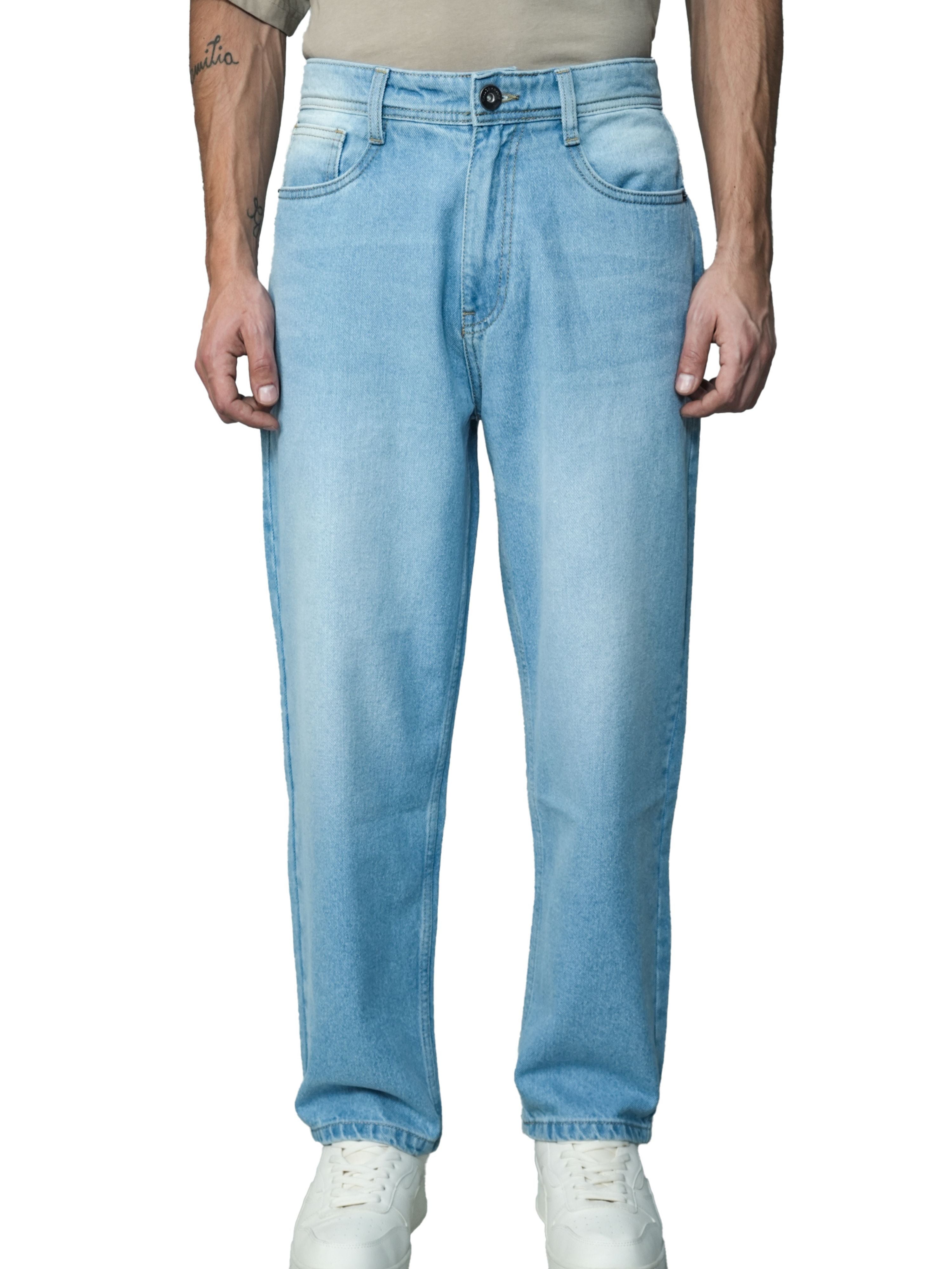 Classic Edge Relaxed Denims In Blue