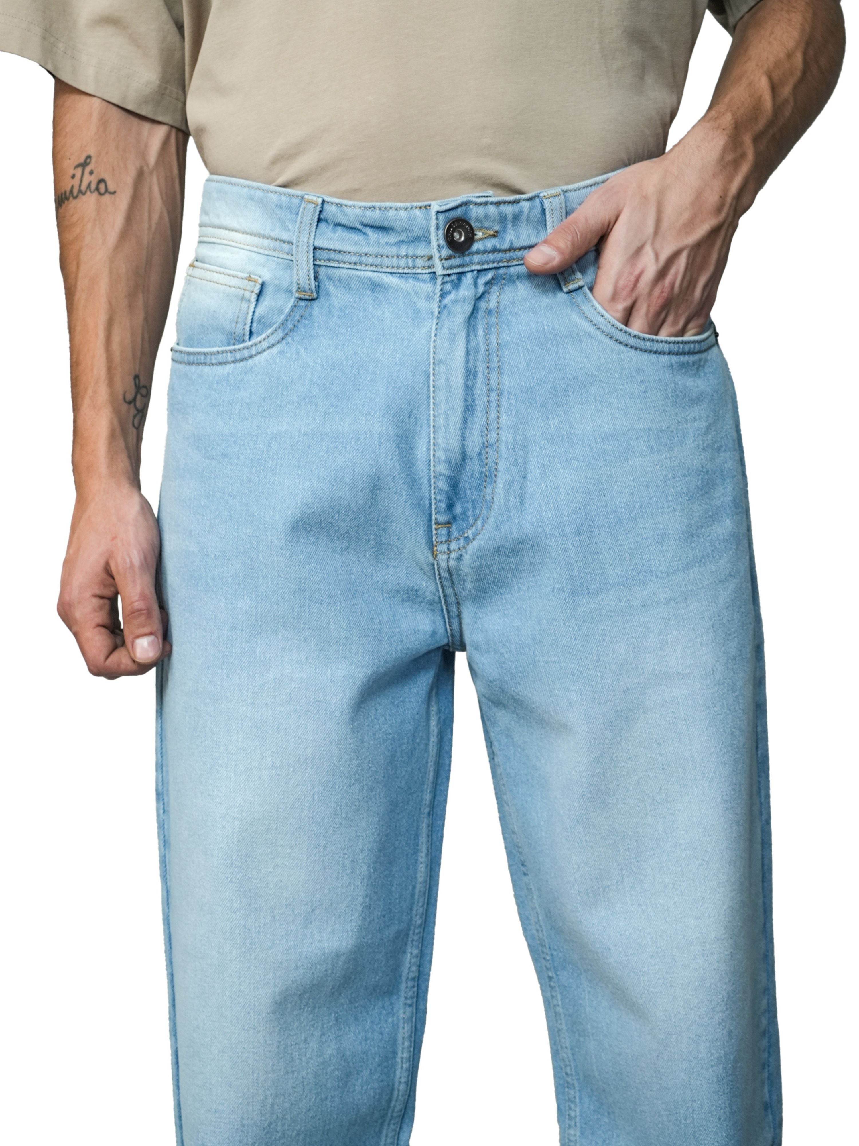 Classic Edge Relaxed Denims In Blue