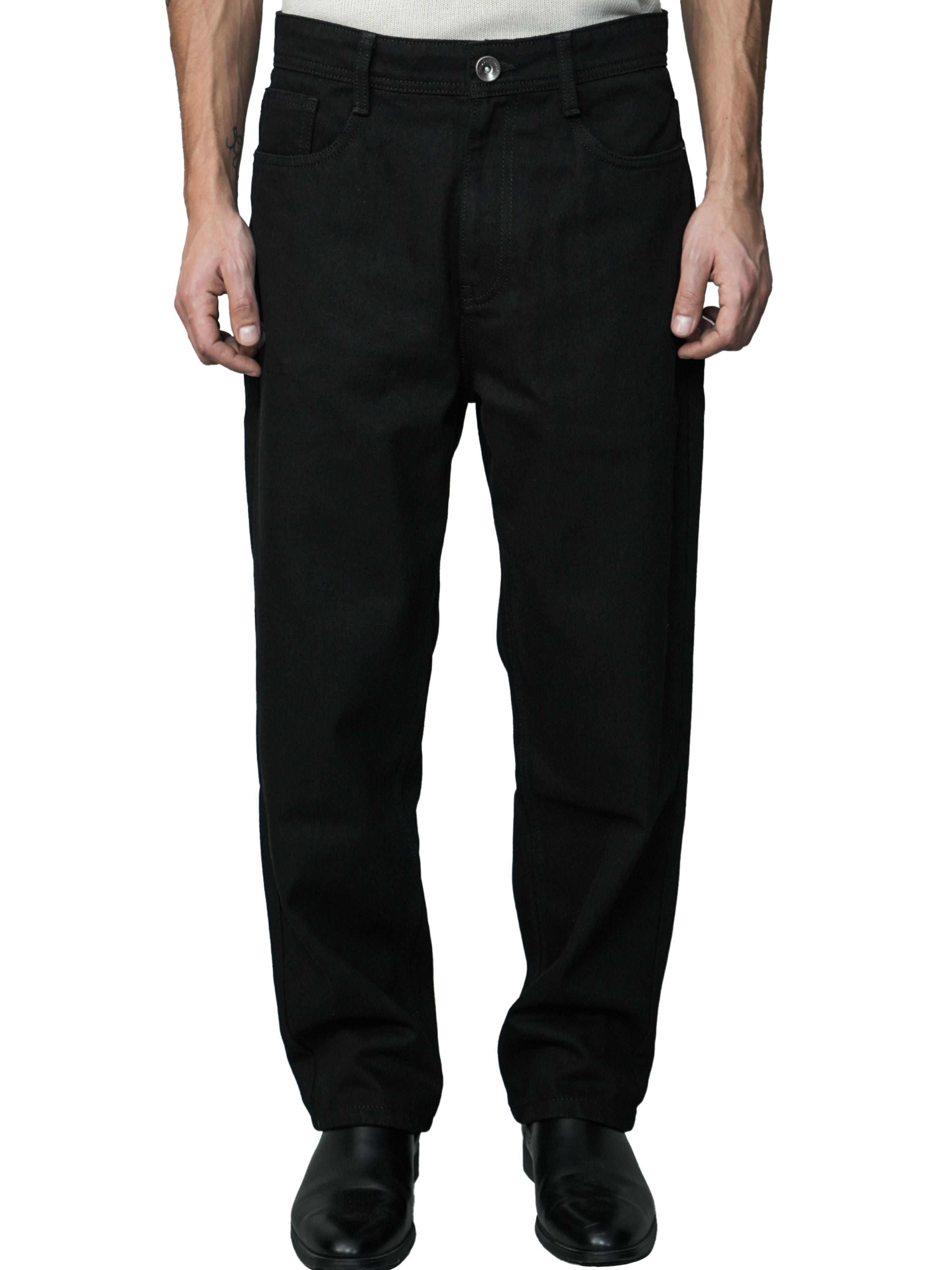 Black Edge Relaxed Denims