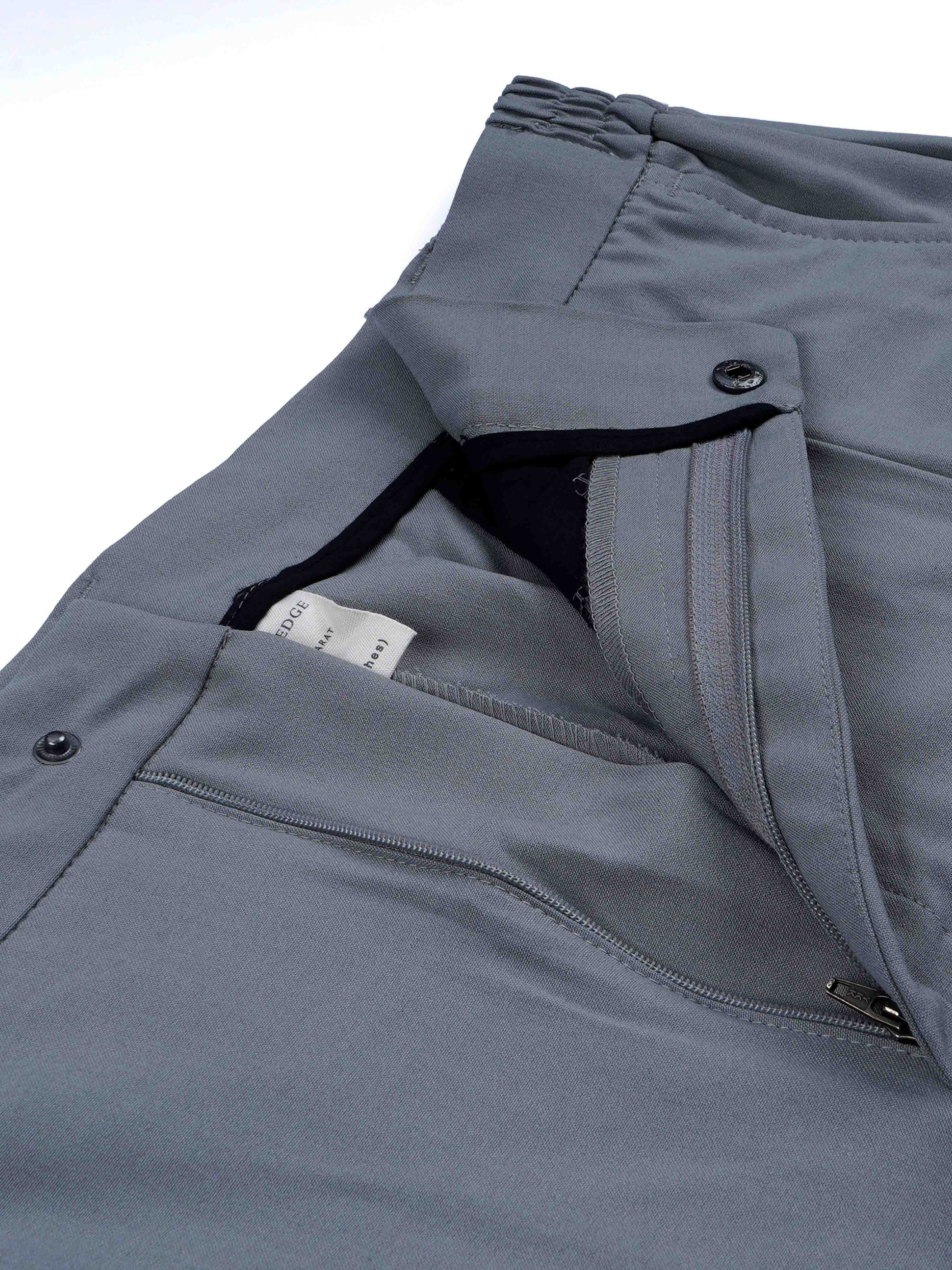 Grey Men Loose Fit Cargo Trouser