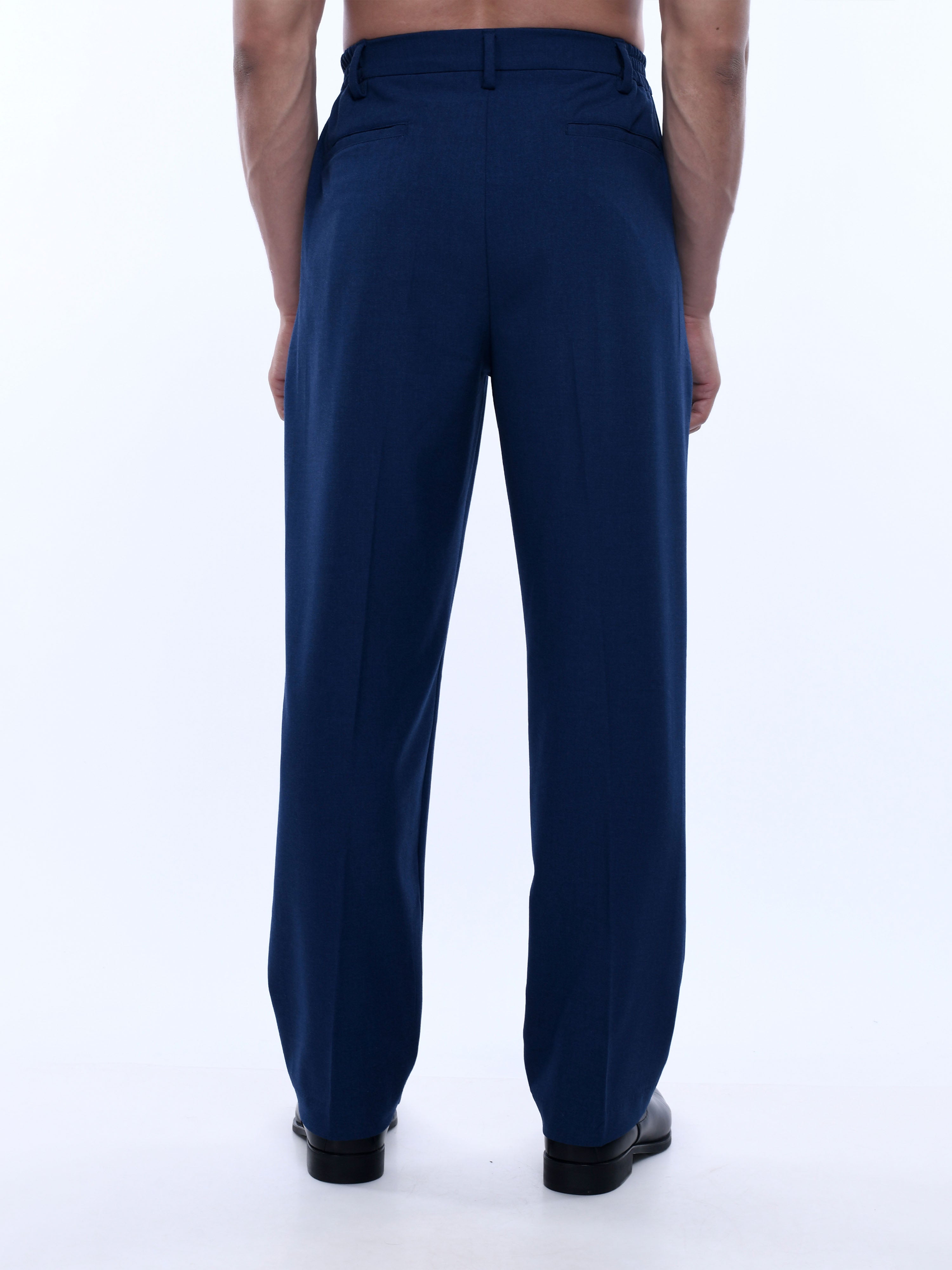 Navy Loose Fit trousers Mens Bottomwear