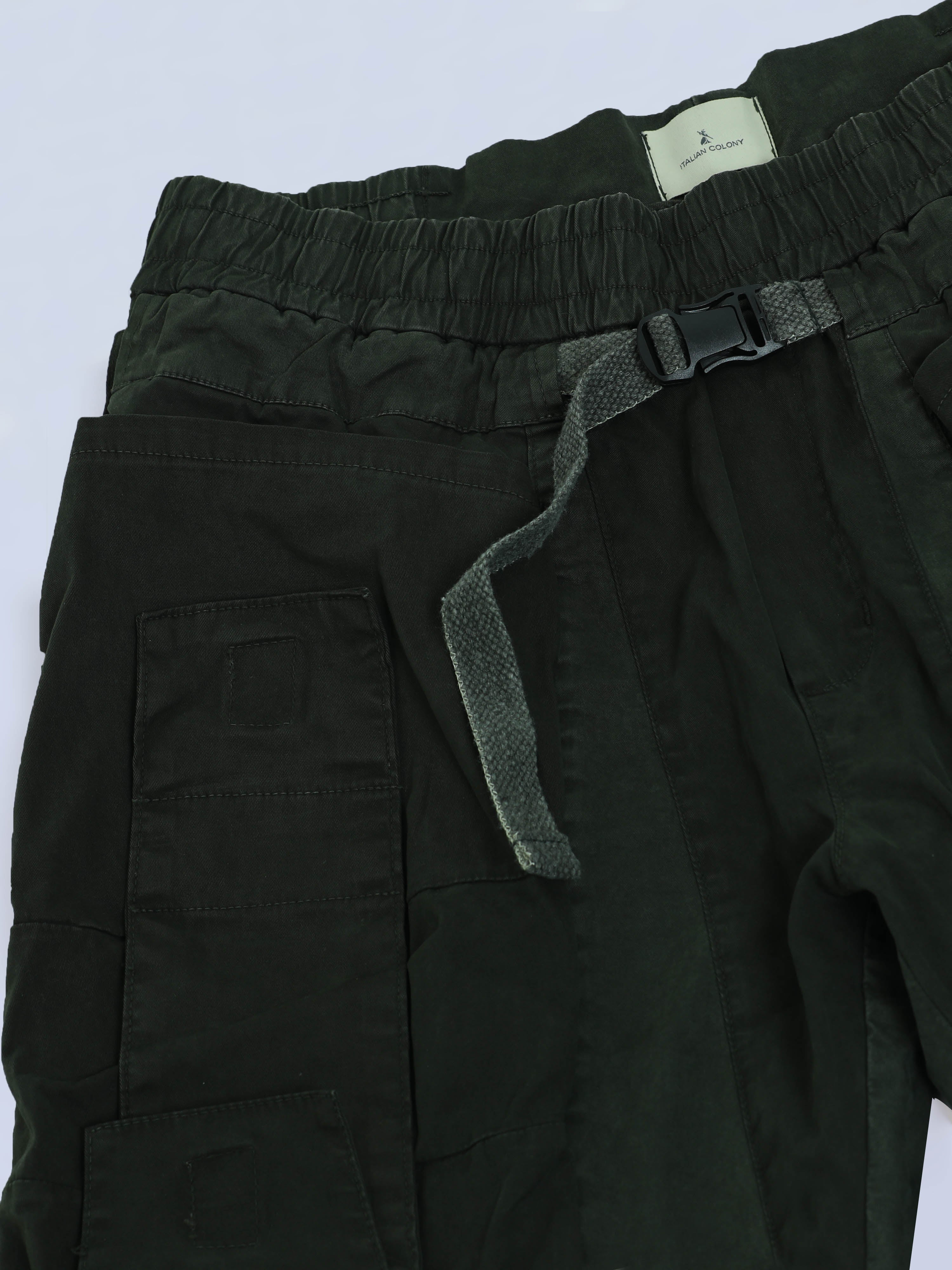 Elevato Layers Cargo Joggers In Olive