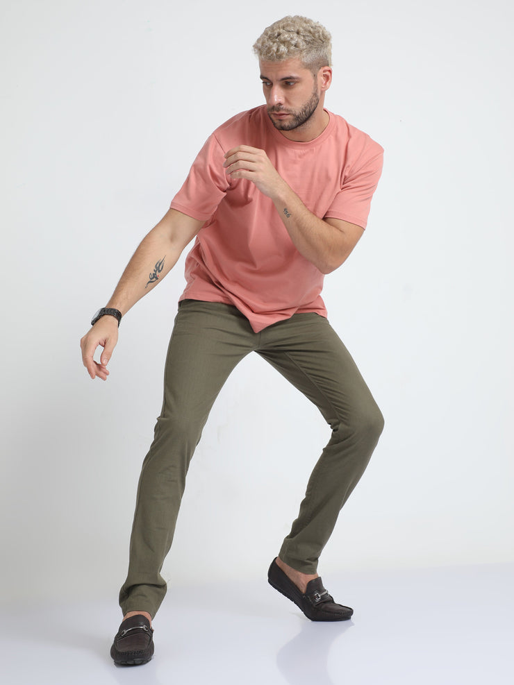 Linen Pine Olive Trouser