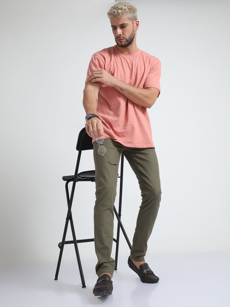Linen Pine Olive Trouser