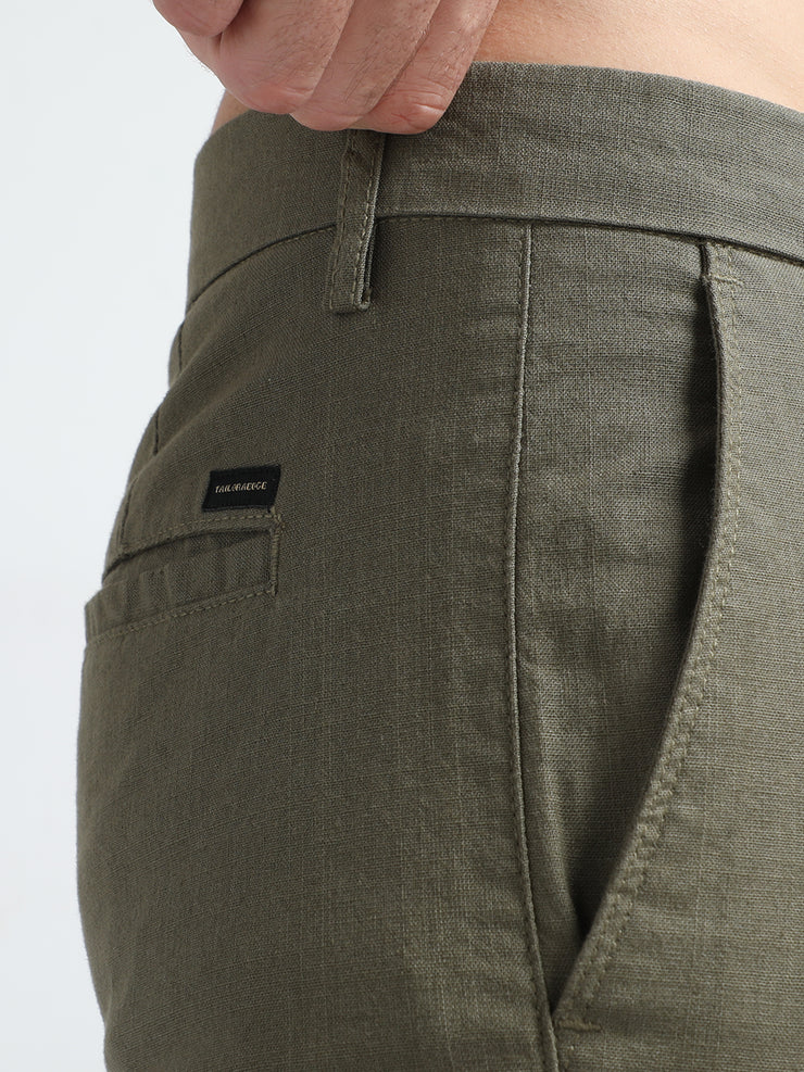 Linen Pine Olive Trouser