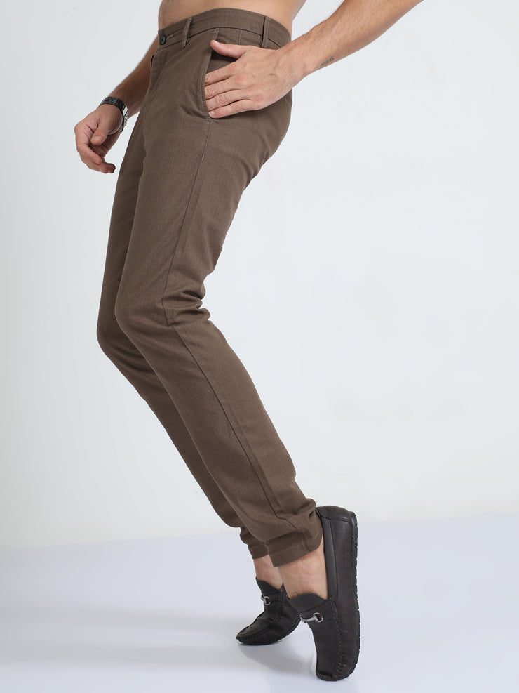 Linen Fur Brown Trouser
