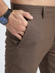 Linen Fur Brown Trouser