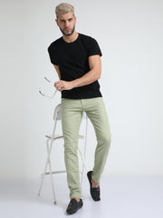 Linen Pistachio Green Trouser