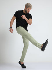 Linen Pistachio Green Trouser