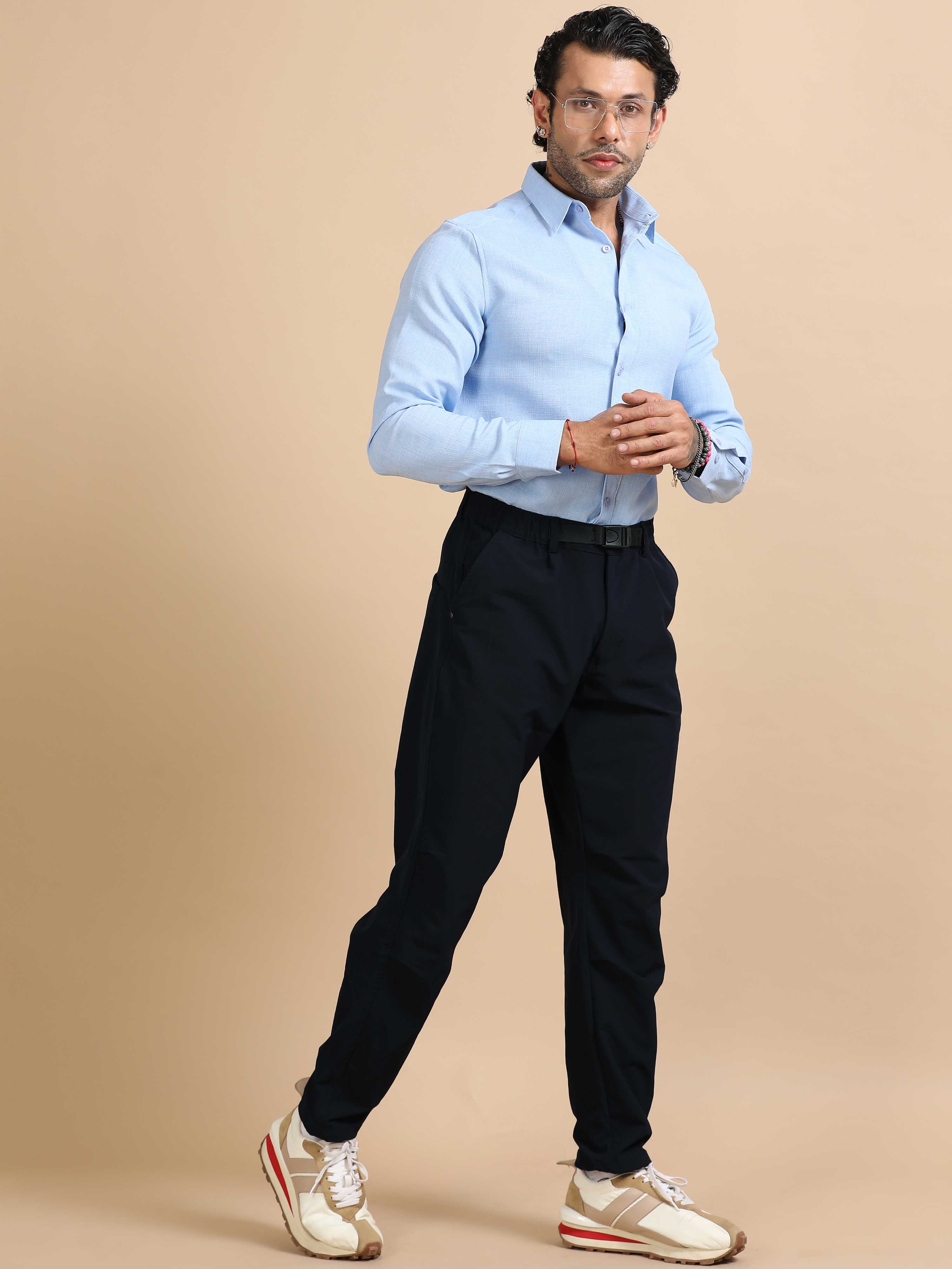 Mens Jogger Pants In Navy