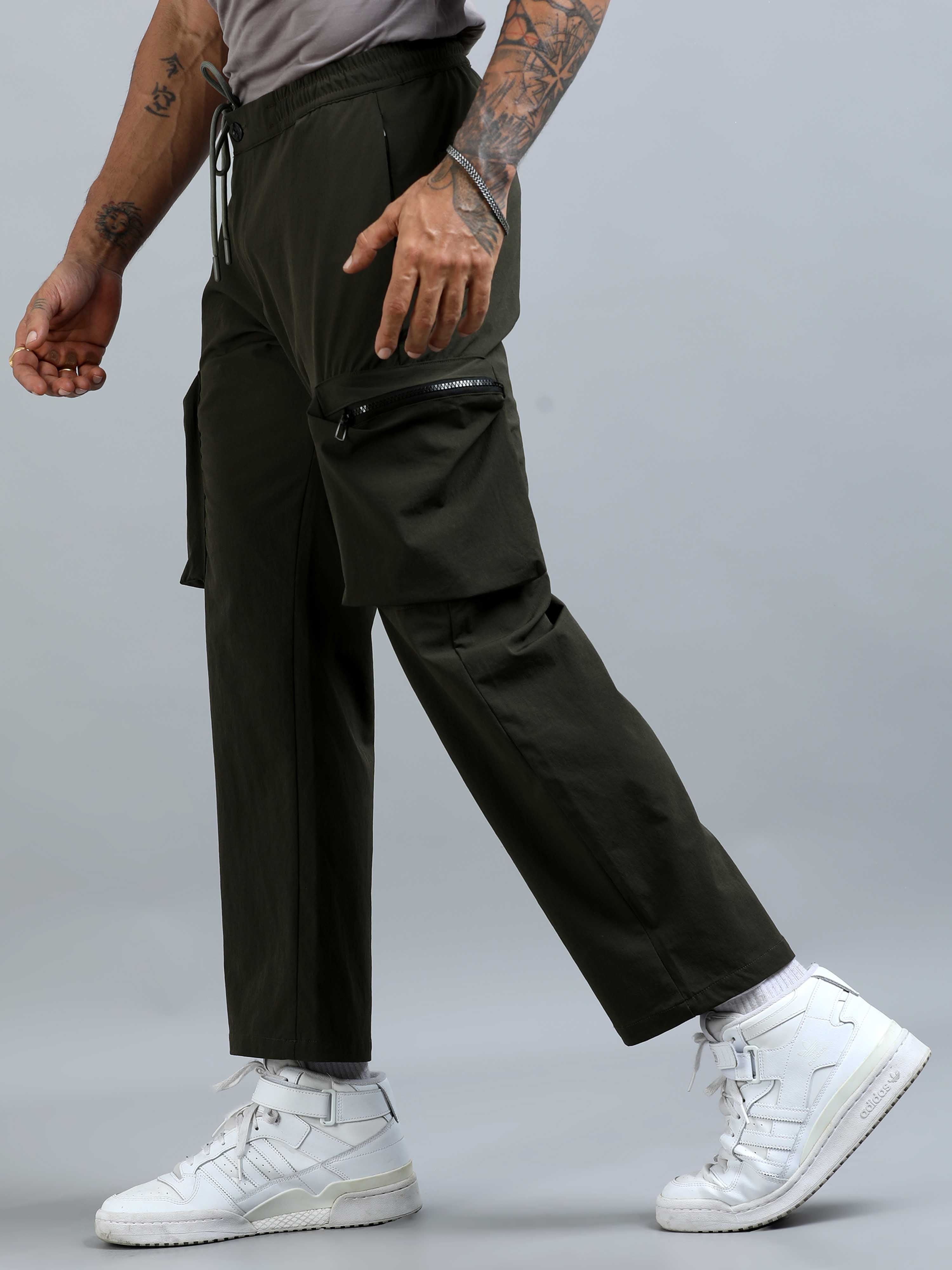 UrbanVoyage Relaxed Cargo In Olive