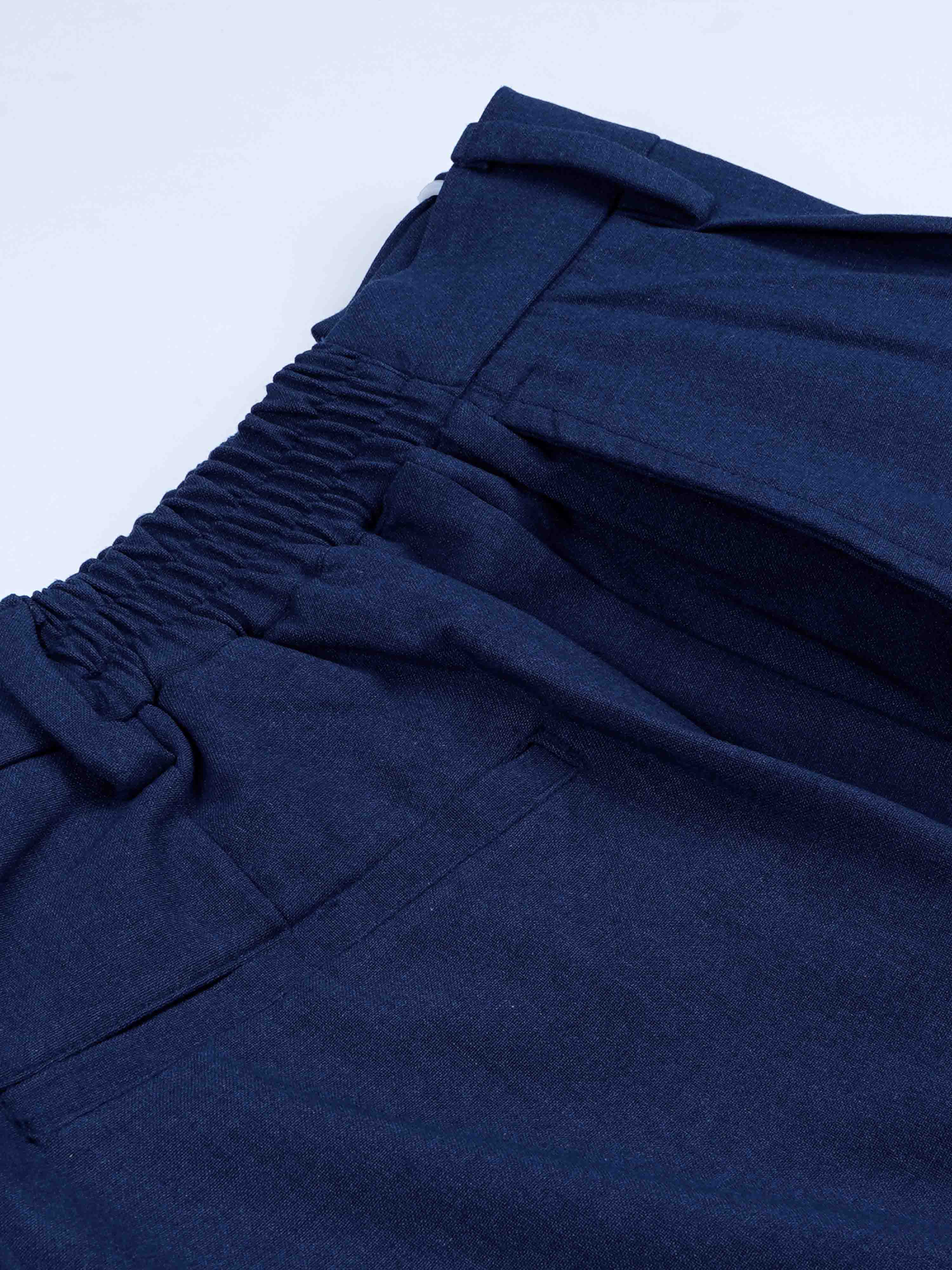 Navy Loose Fit trousers Mens Bottomwear
